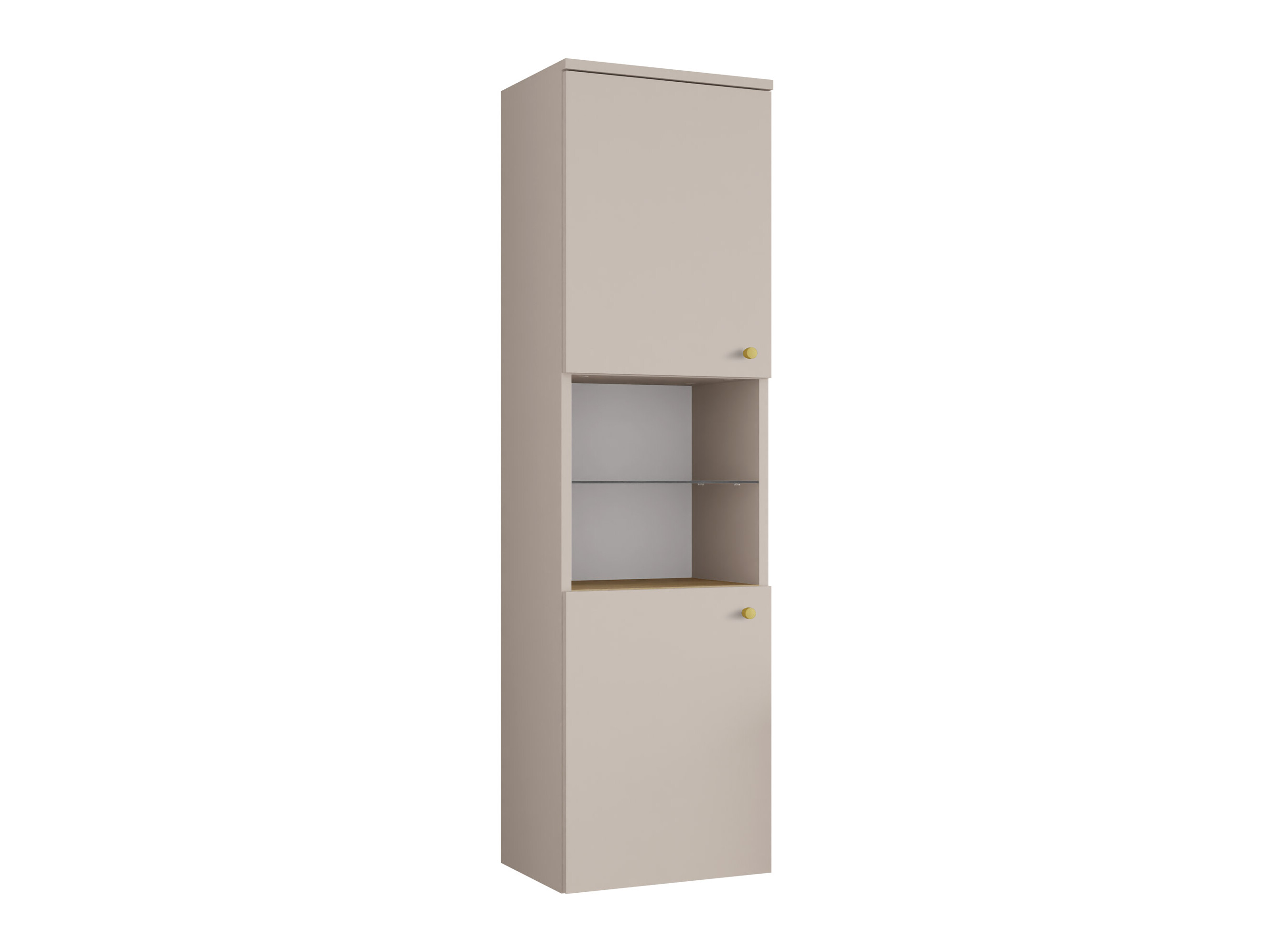 Armoire de salle de bain murale Salus (Cachemire + Chêne Cremona)