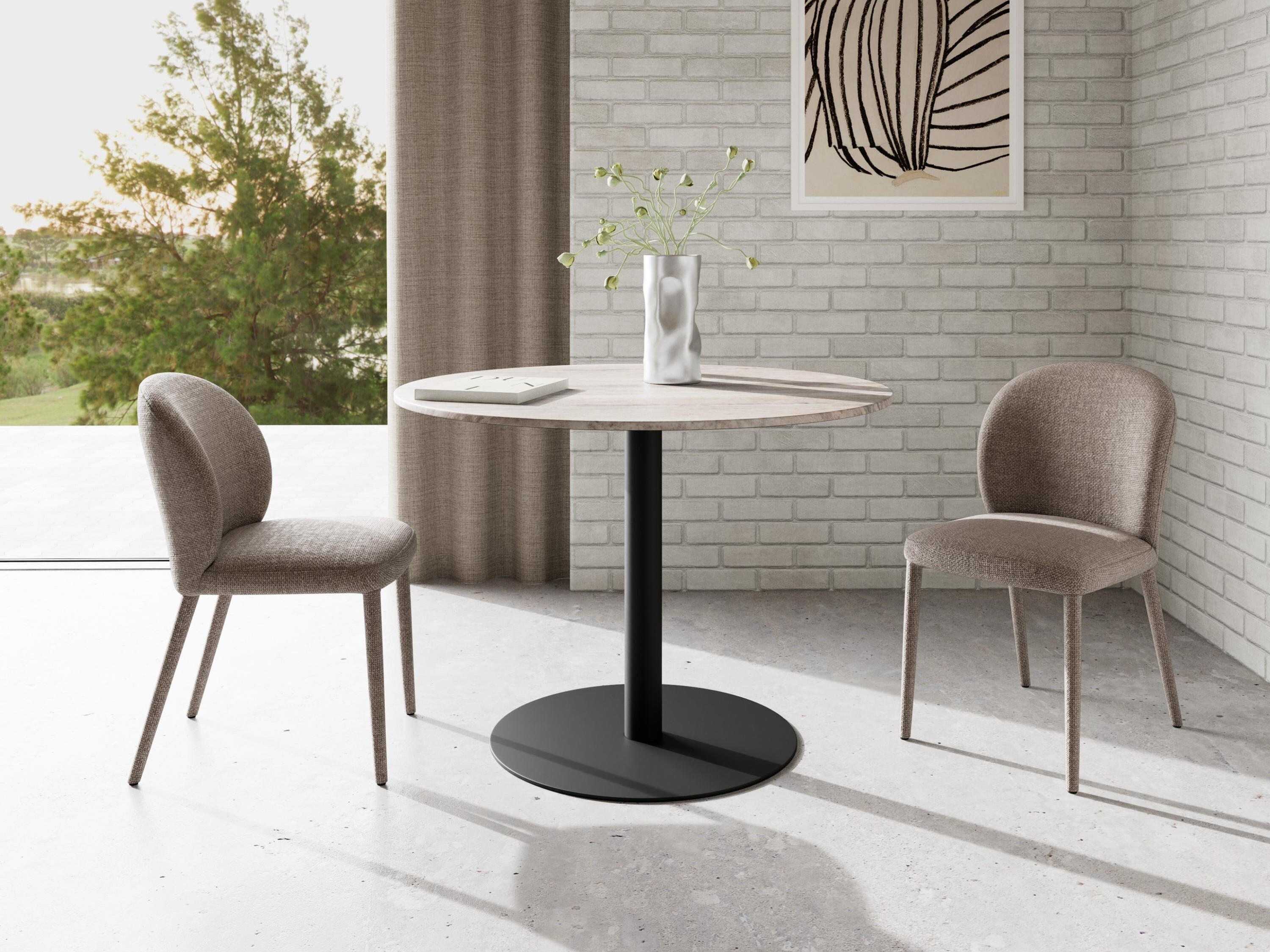 Chaise Norsica 1107 (Gris brun)