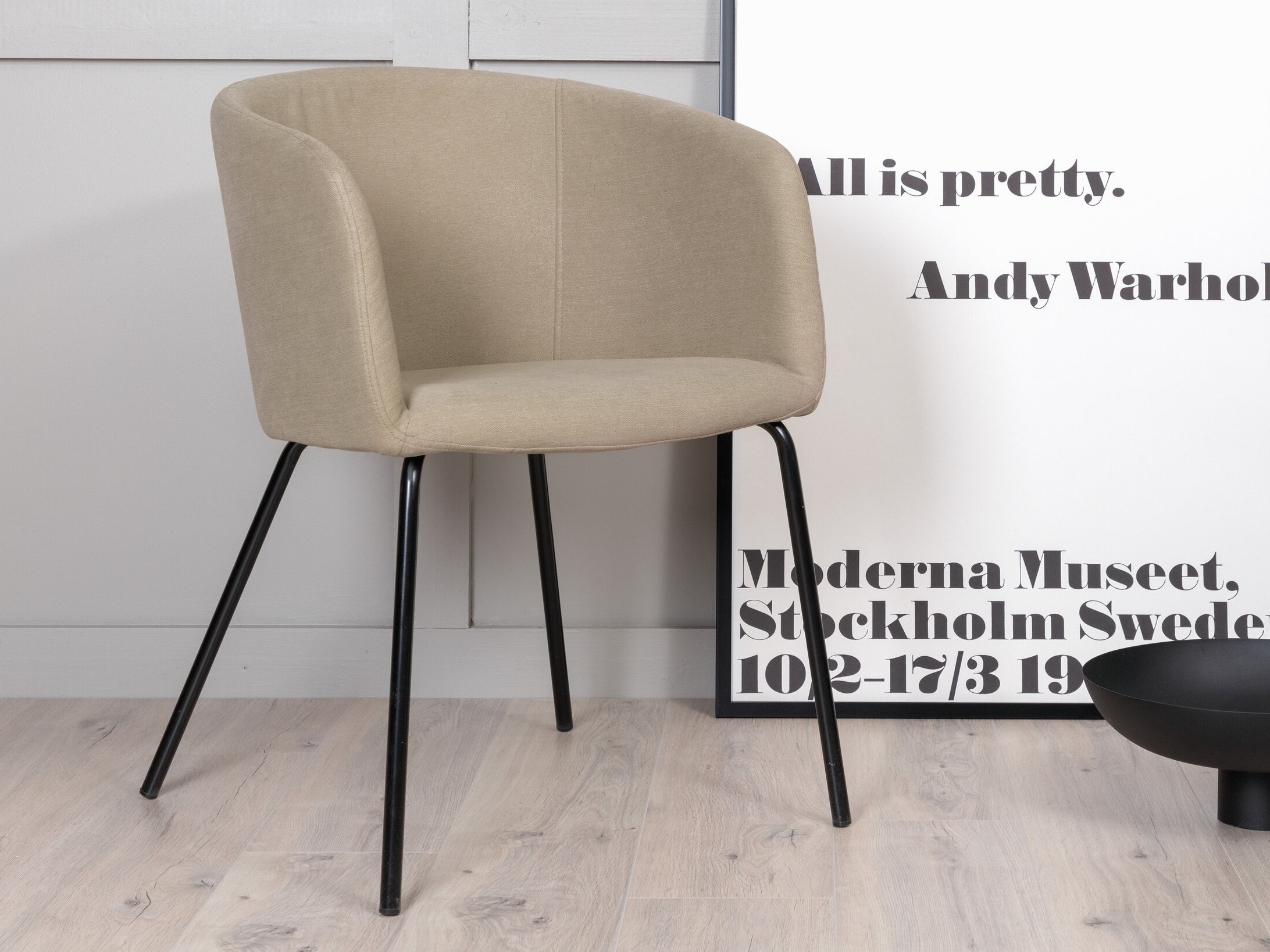 Chaise Dallas 2603 (Beige + Noir)