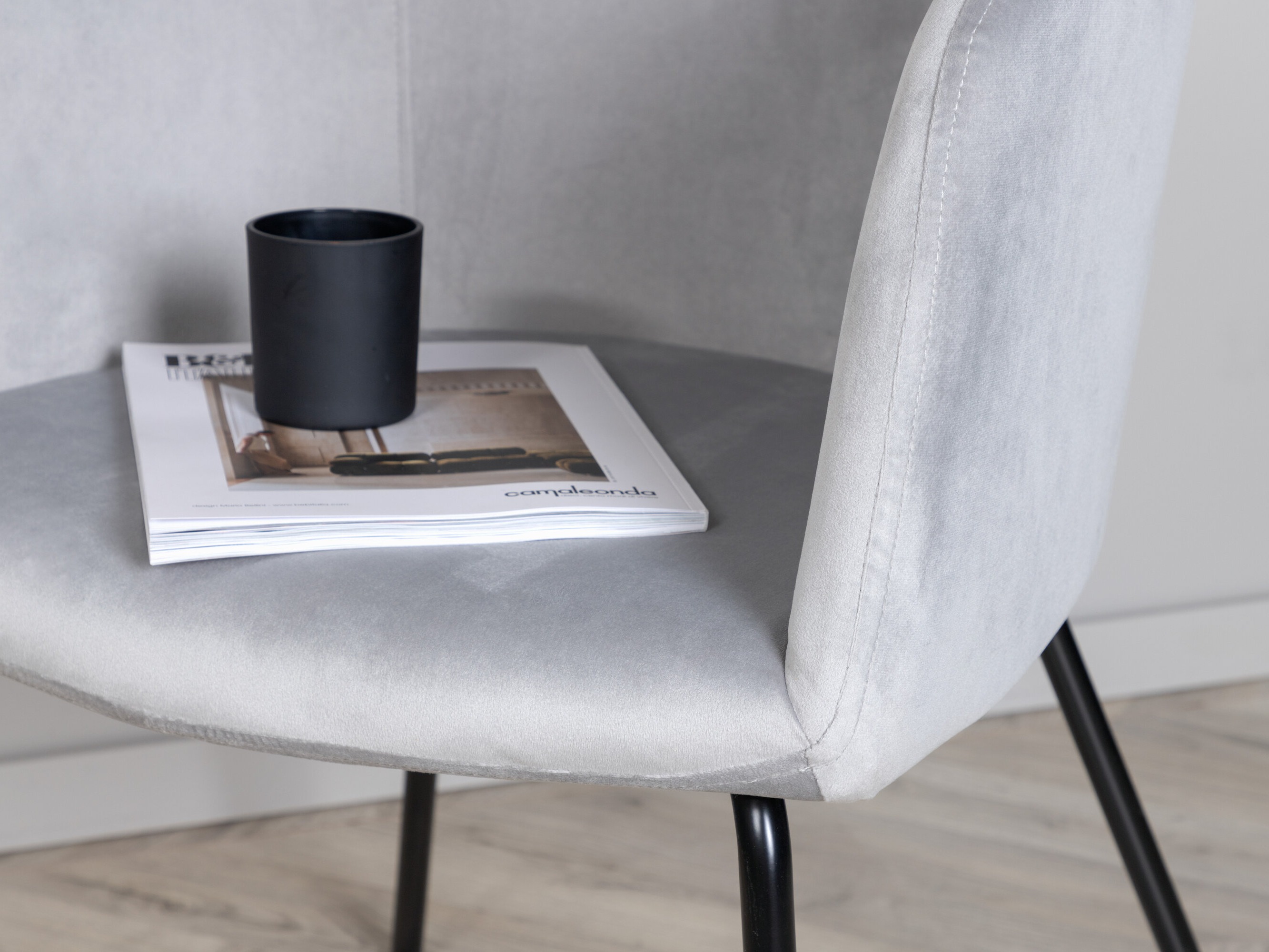 Chaise Dallas 2603 (Gris + Noir)