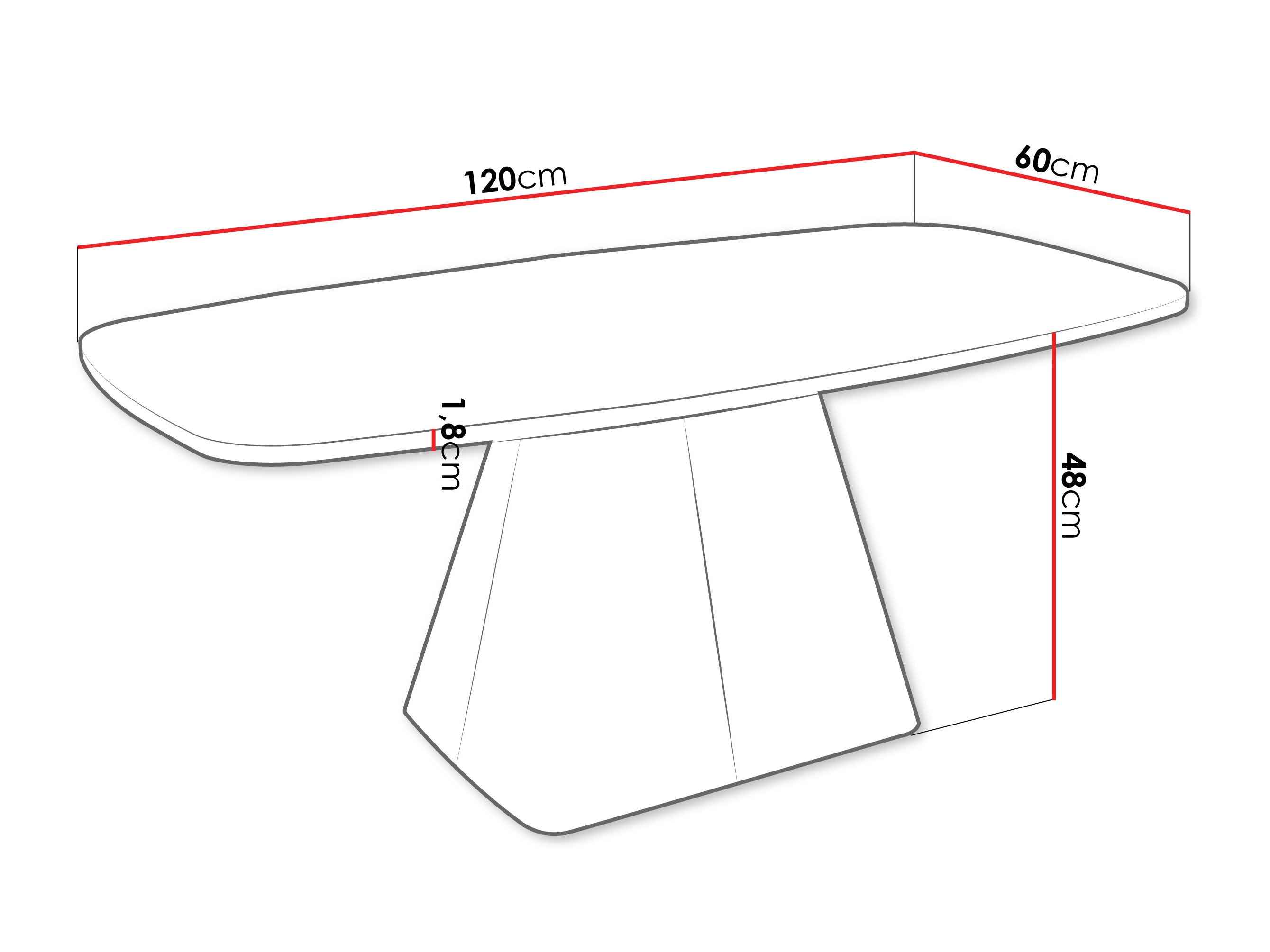 Table basse Oswego 158 (Blanc)