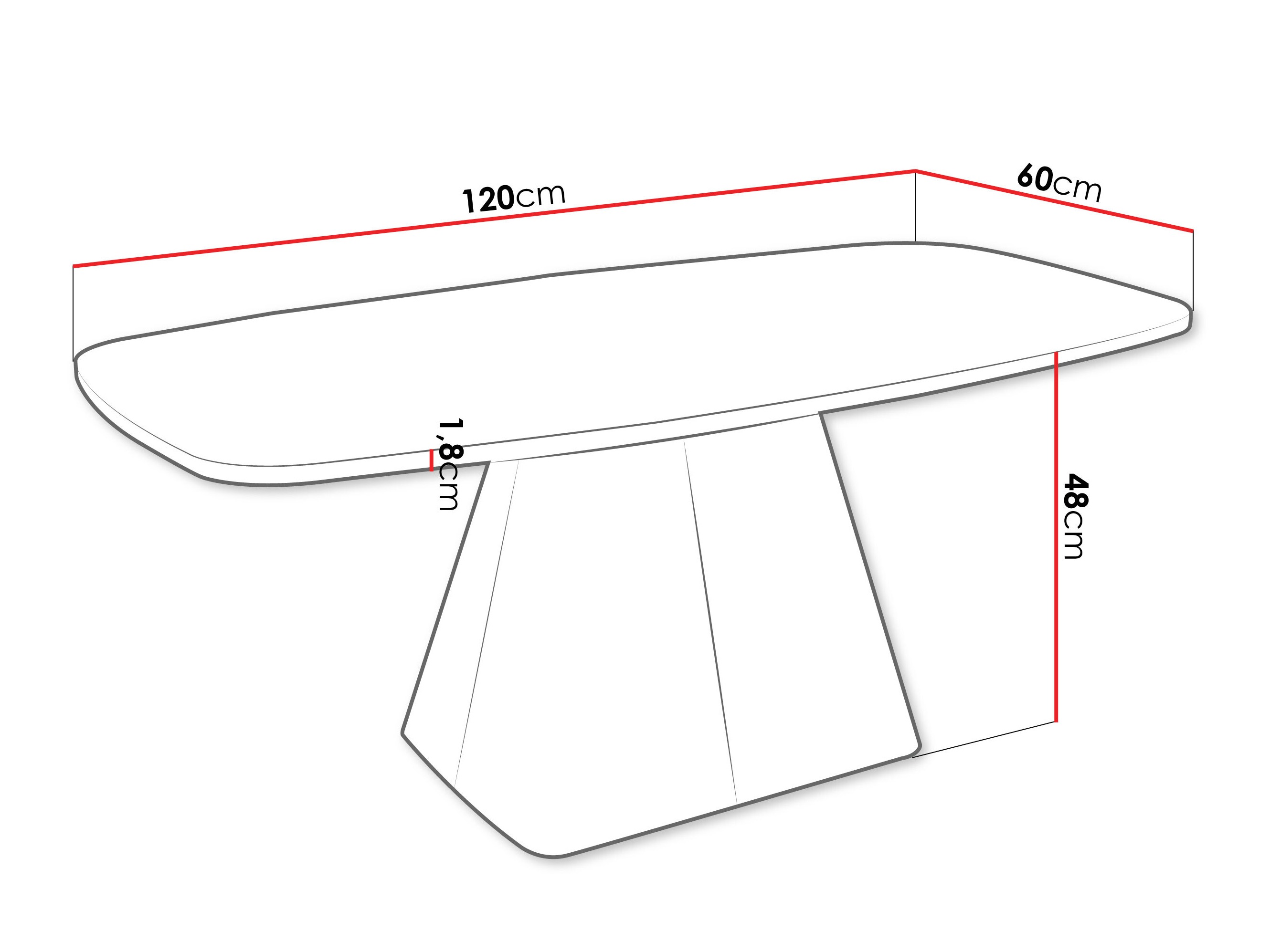 Table basse Oswego 158 (Cachemire)