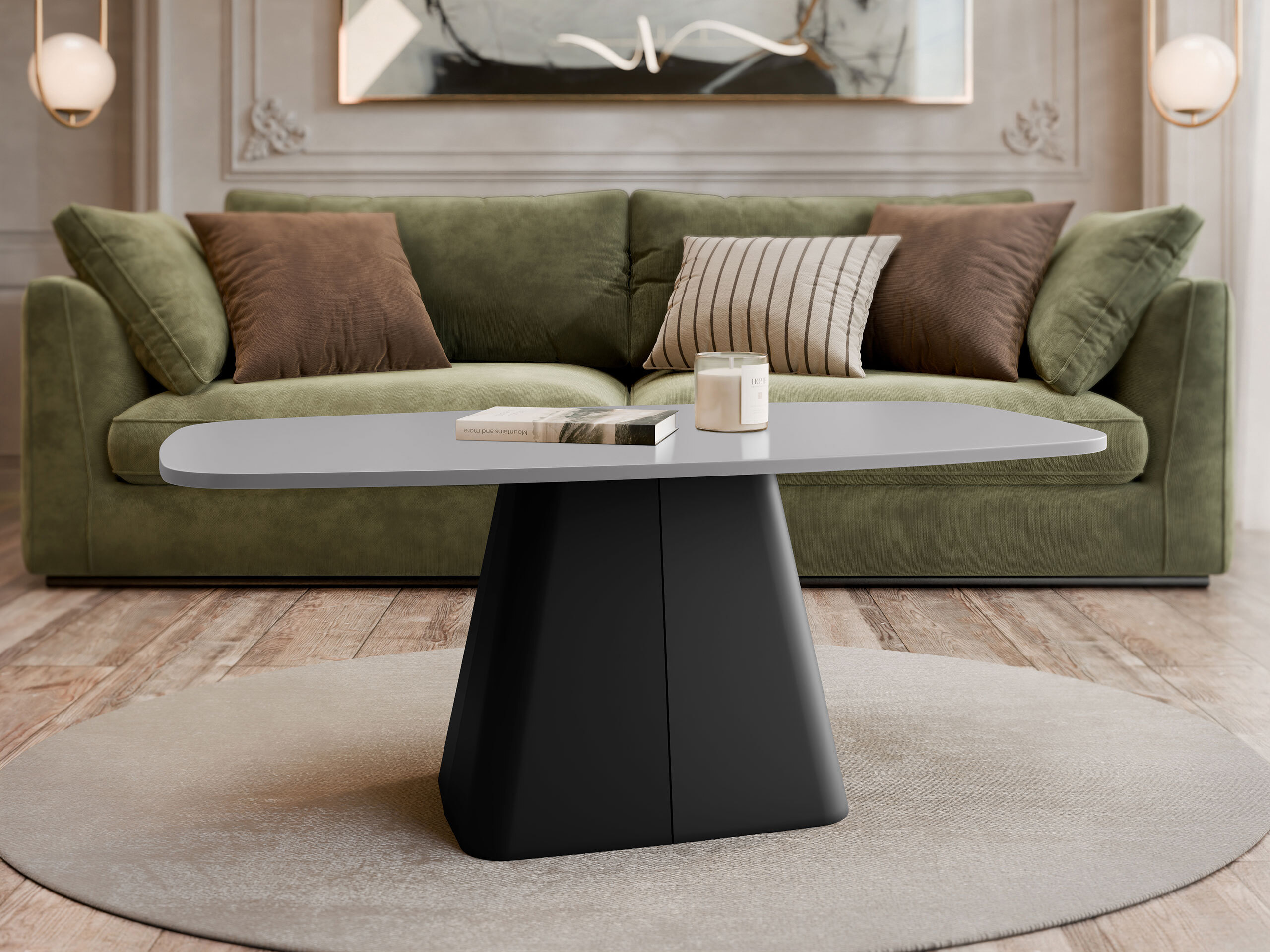 Table basse Oswego 158 (Gris)