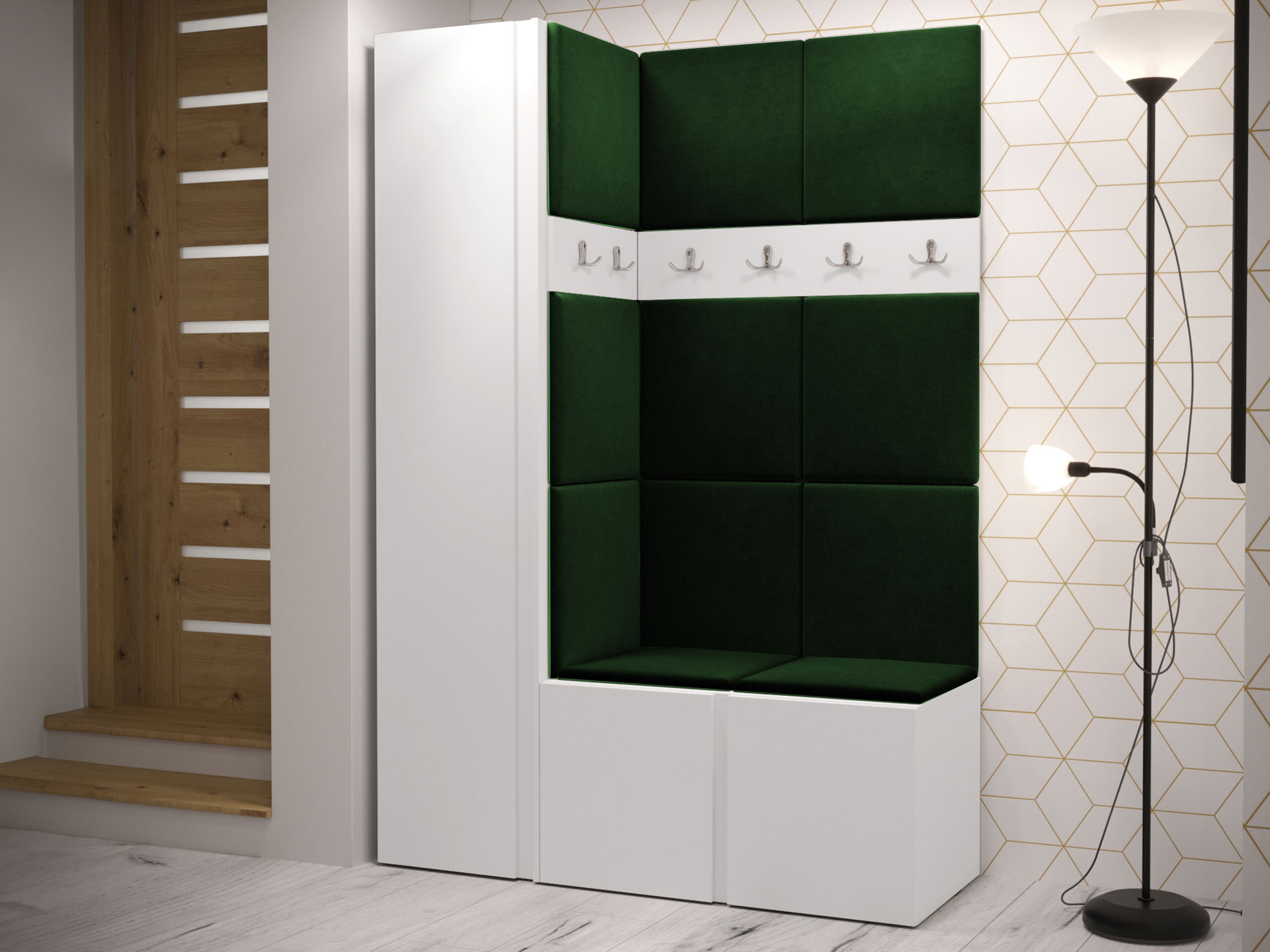Meuble d'entrée Pinis IX (Blanc)