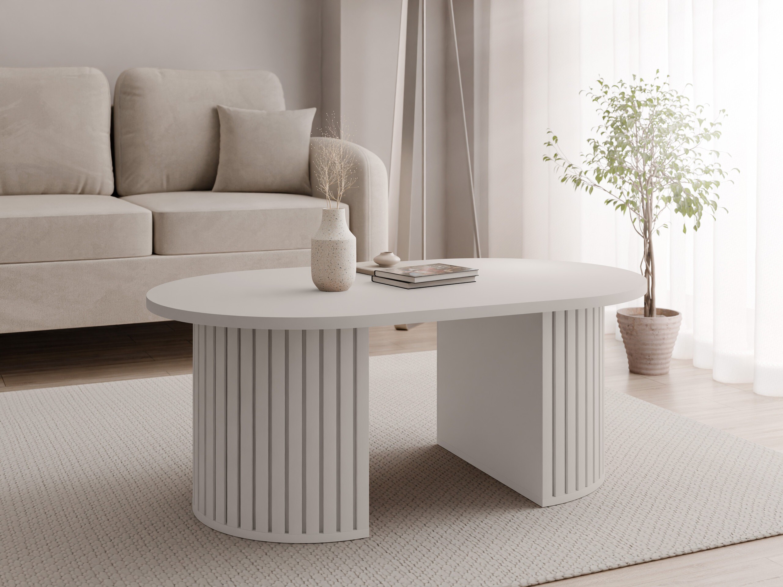 Table basse Comfivo Ulma (Beige)