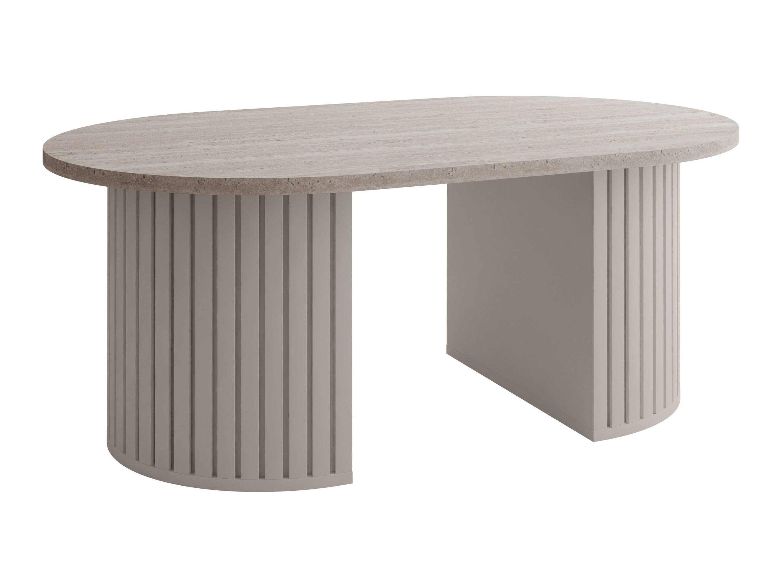 Table basse Comfivo Ulma (Travertin clair + Beige)