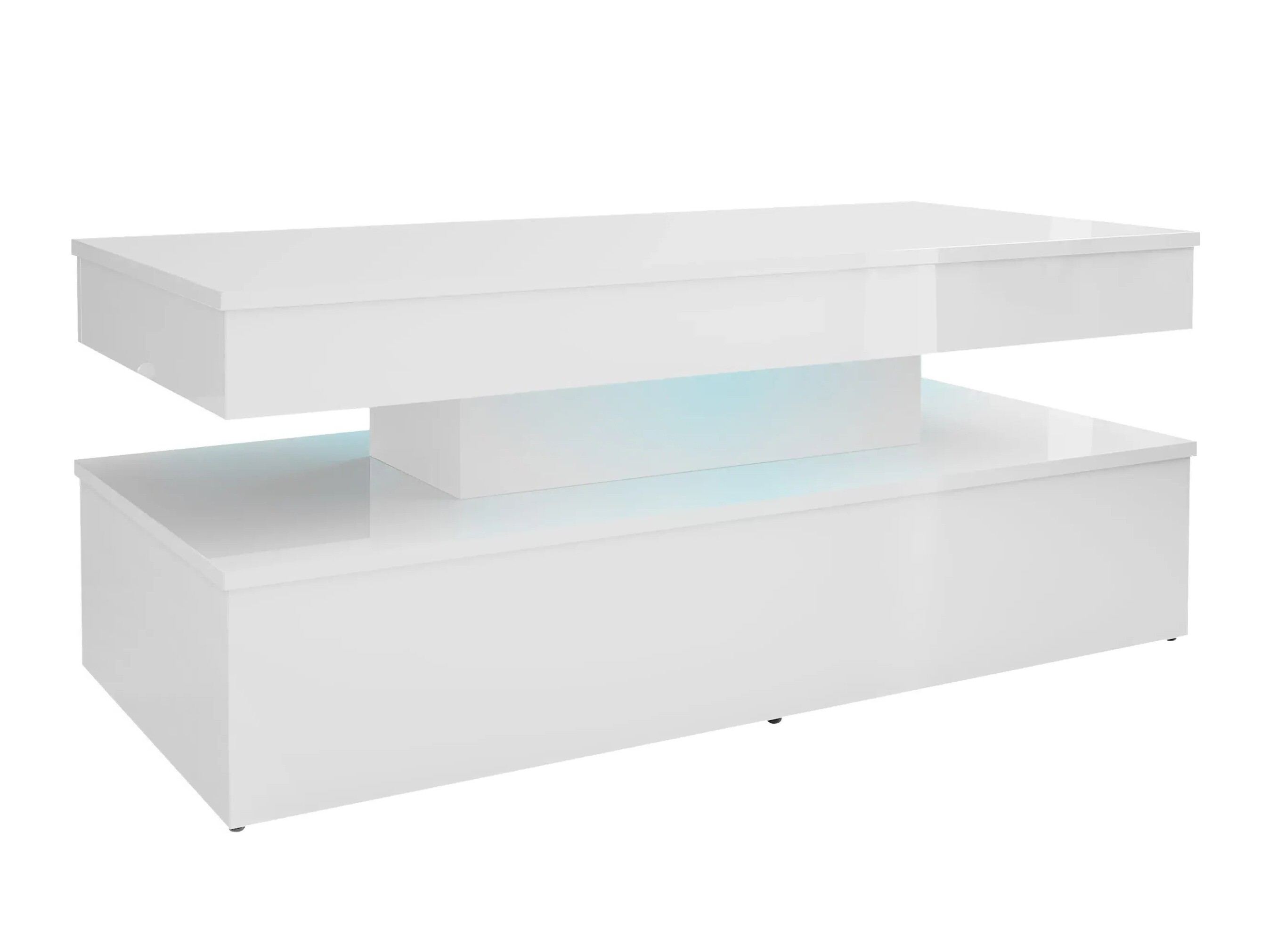 Ensemble de salon Monfero I (Blanc + Blanc brillant)