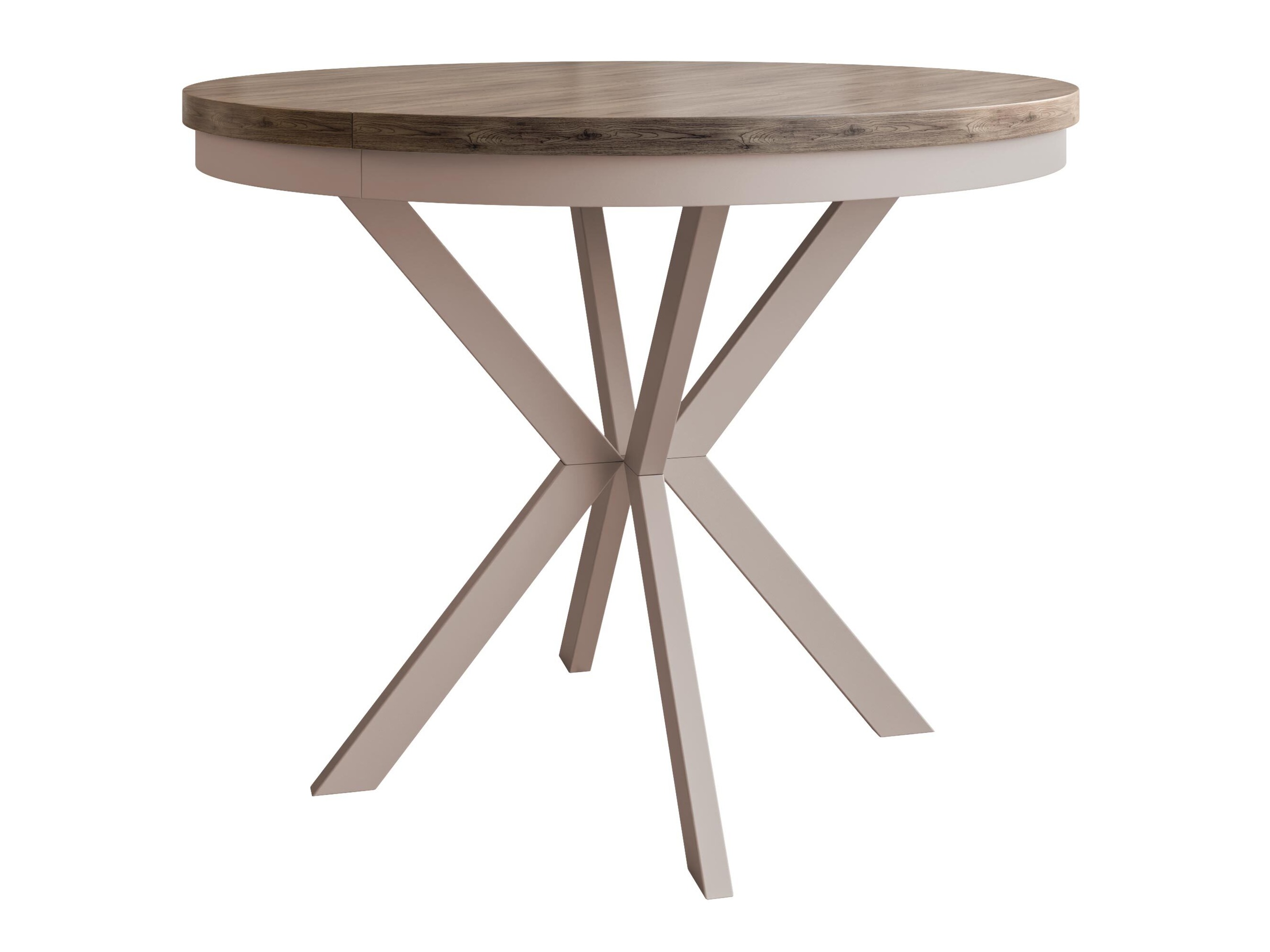 Table Oswego 156 (Clair bois + Cachemire)