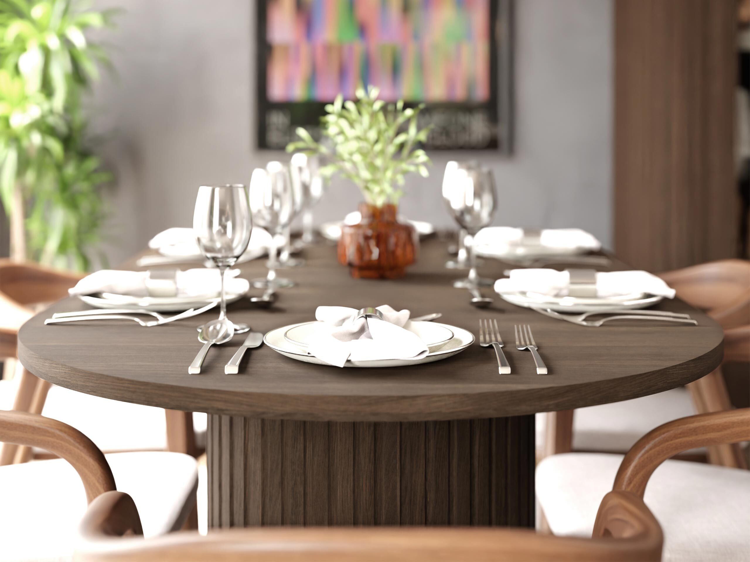 Table Cupedo (Chêne foncé)
