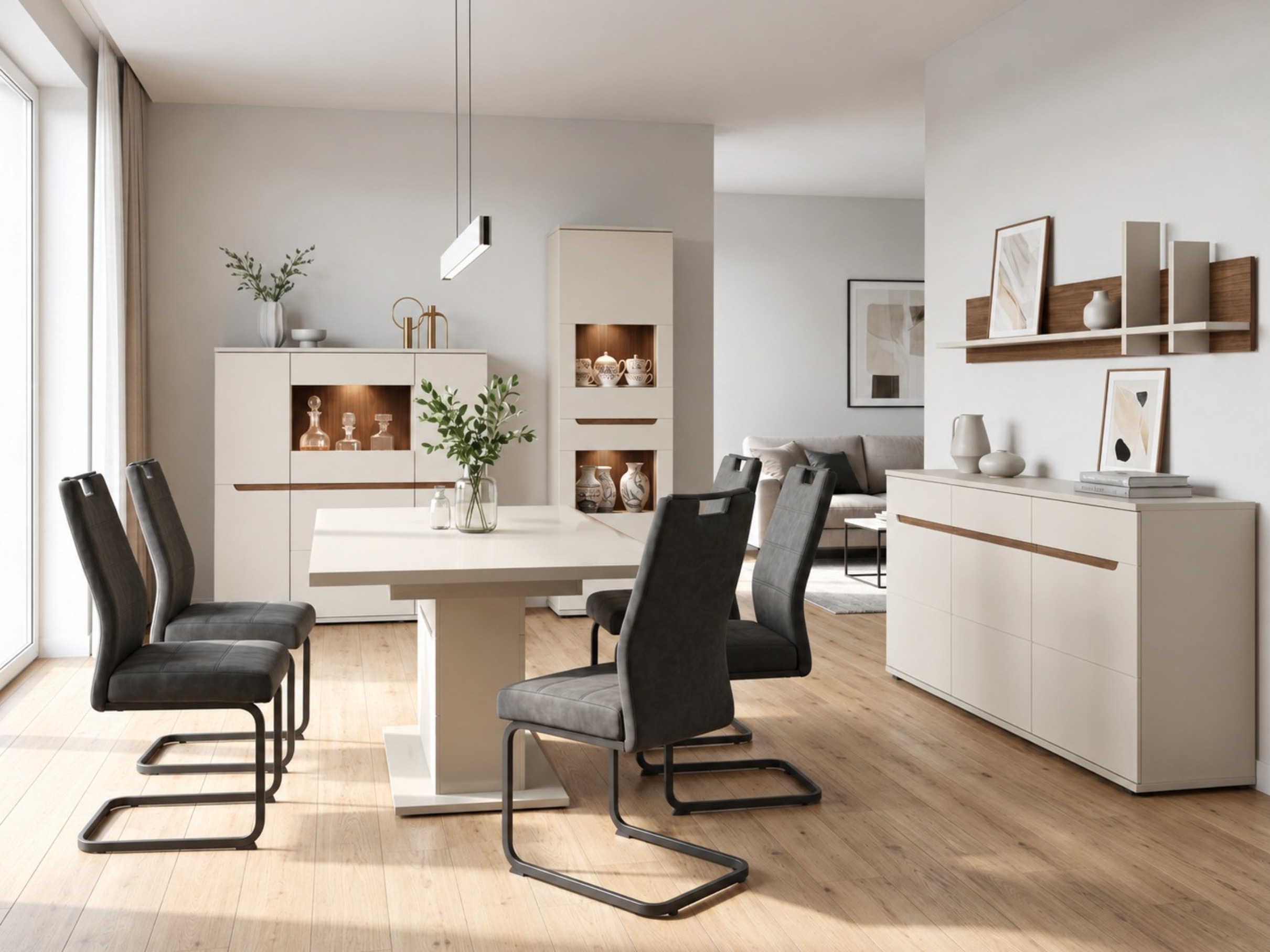 Buffet Deldori 103 (Cachemire + Noyer)