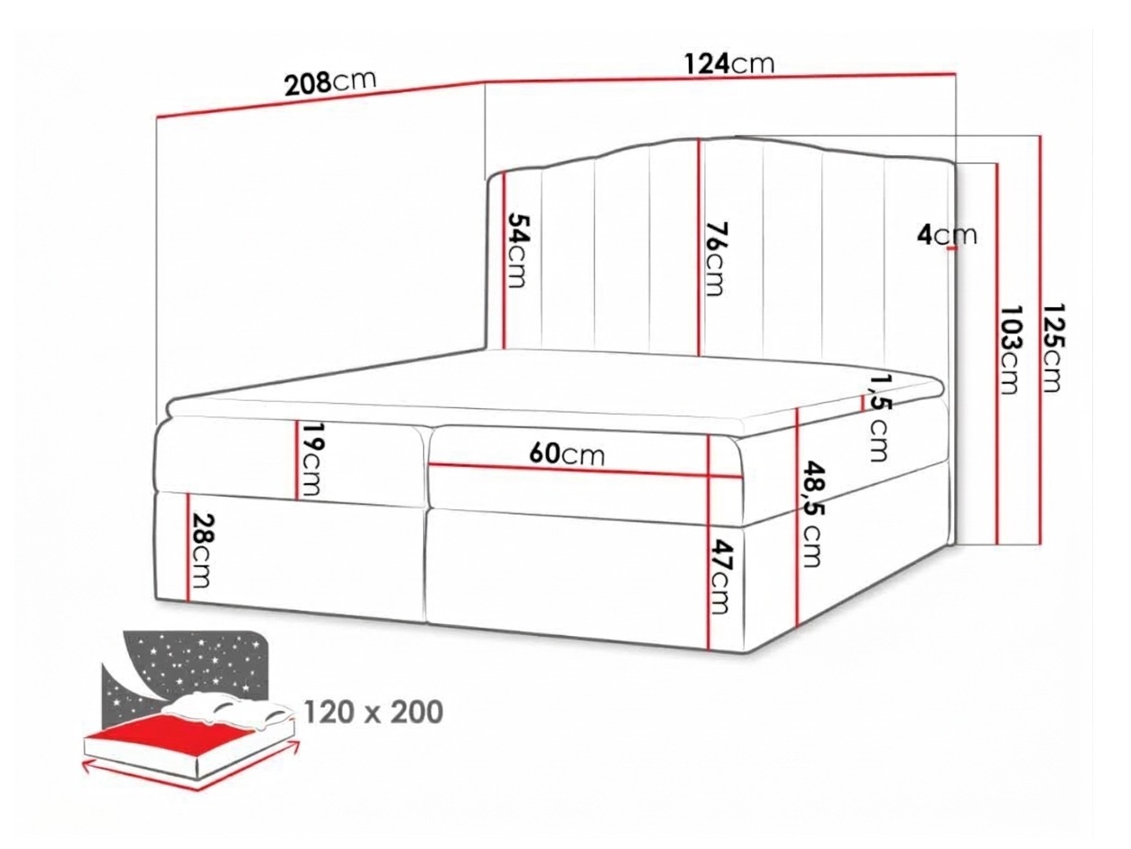 Lit boxspring Cantus (Casablanca 2314)