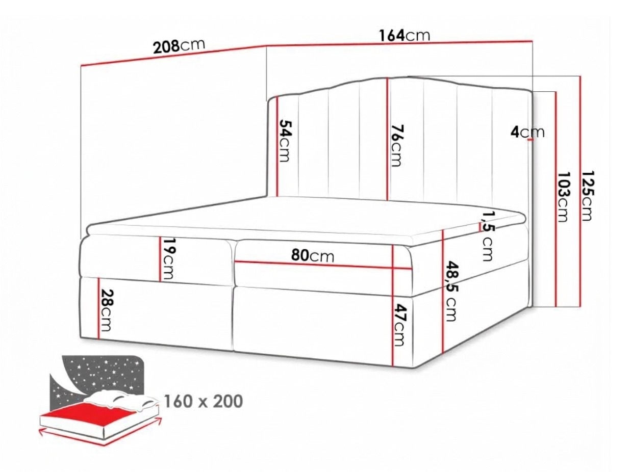 Lit boxspring Cantus (Soft 032)