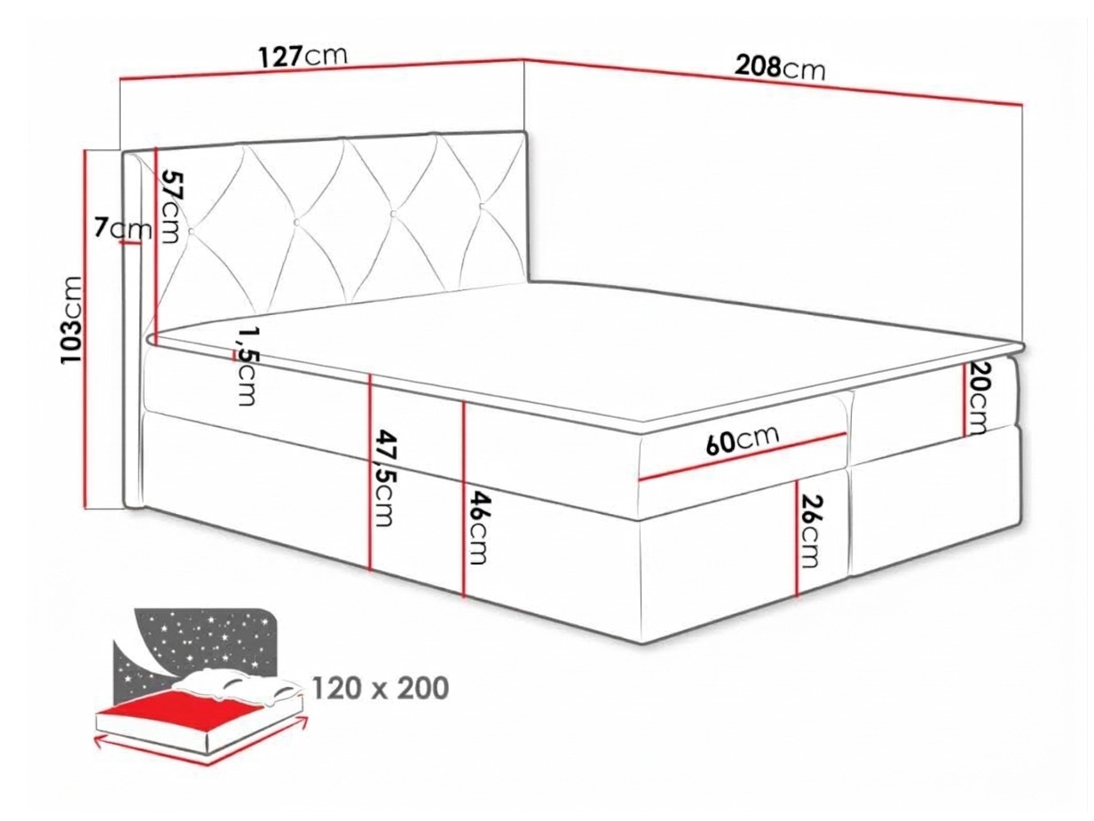 Lit boxspring Litus (Mono 235)