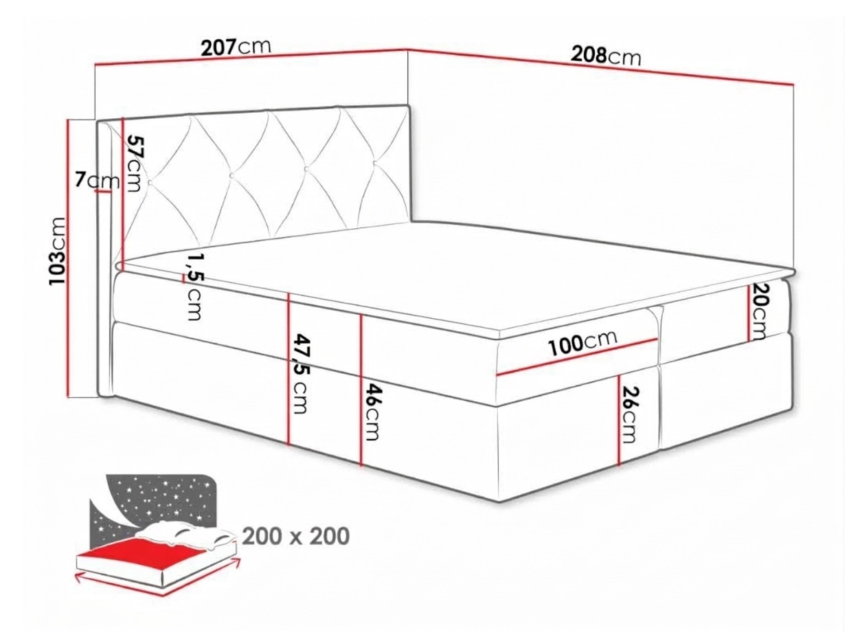 Lit boxspring Litus (Mono 235)