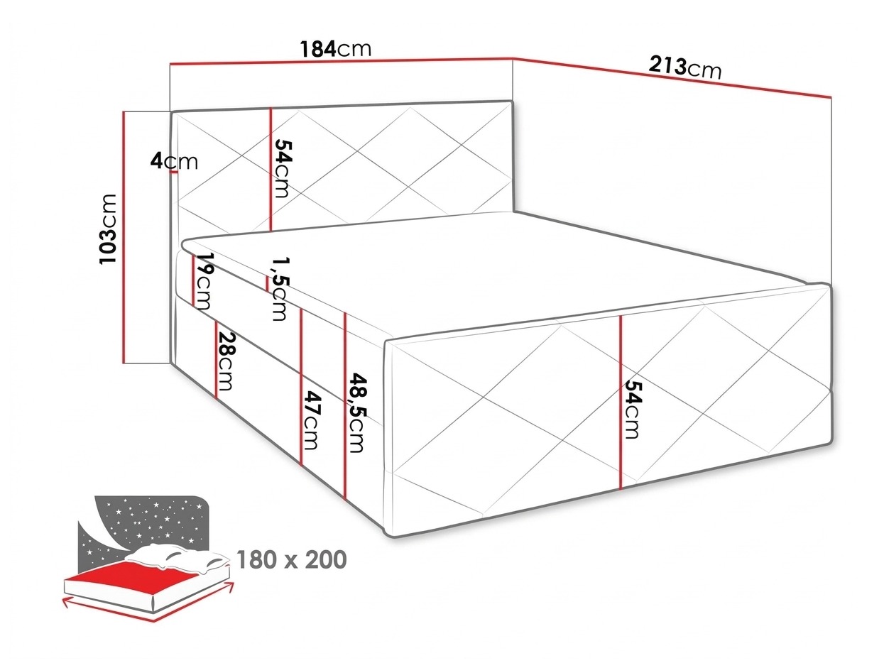 Lit boxspring Mons (Ikar 01)