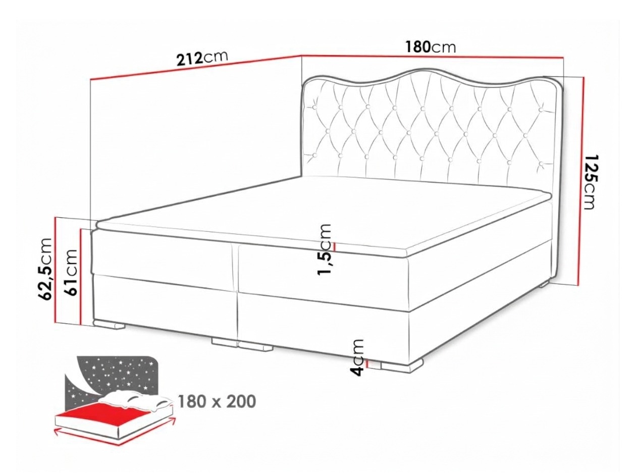 Lit boxspring Tectum (Soft 011)