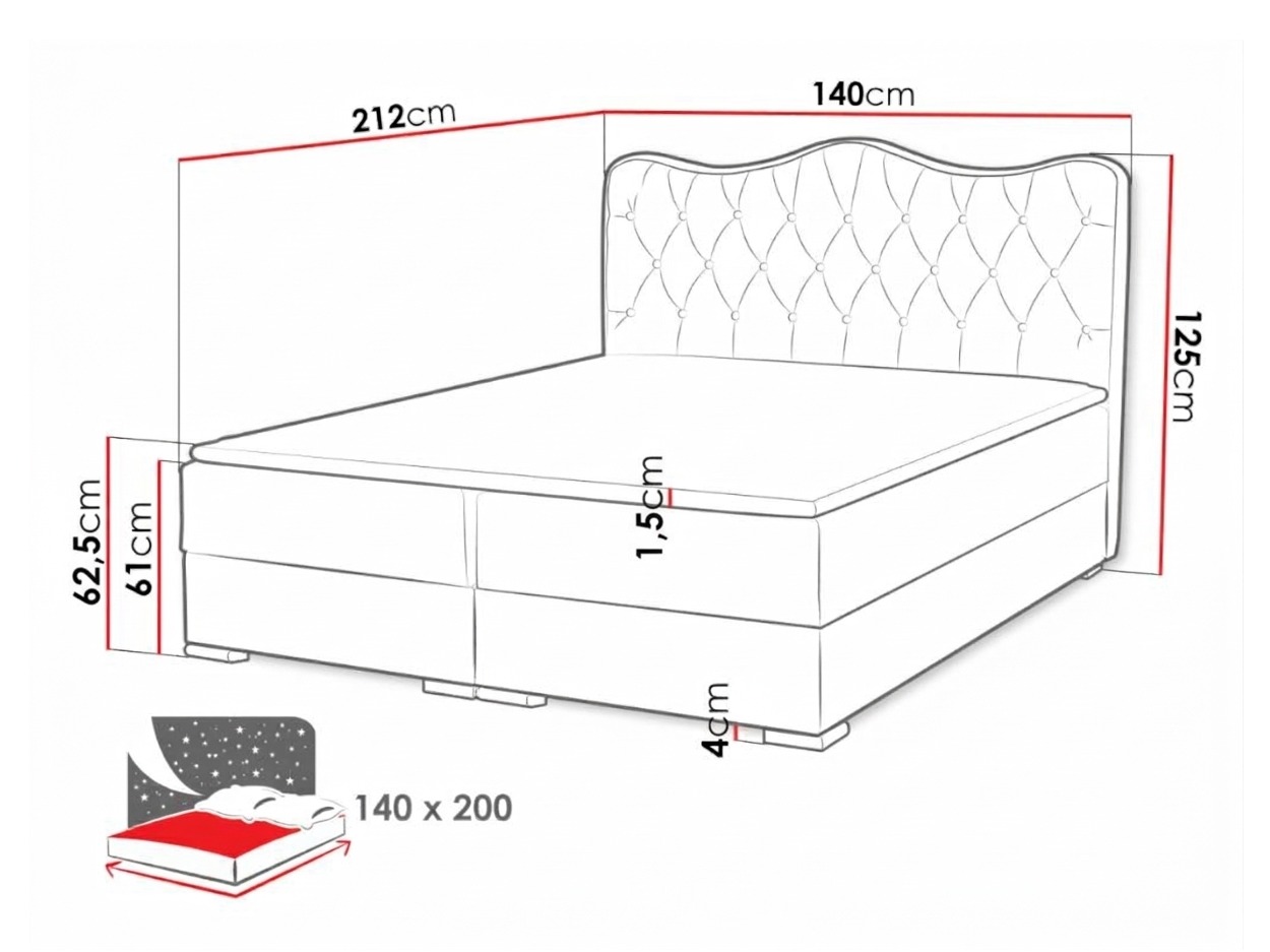 Lit boxspring Tectum (Soft 020)