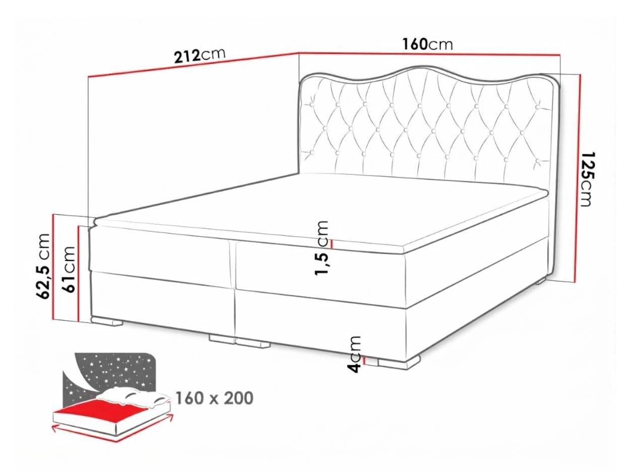 Lit boxspring Tectum (Soft 020)
