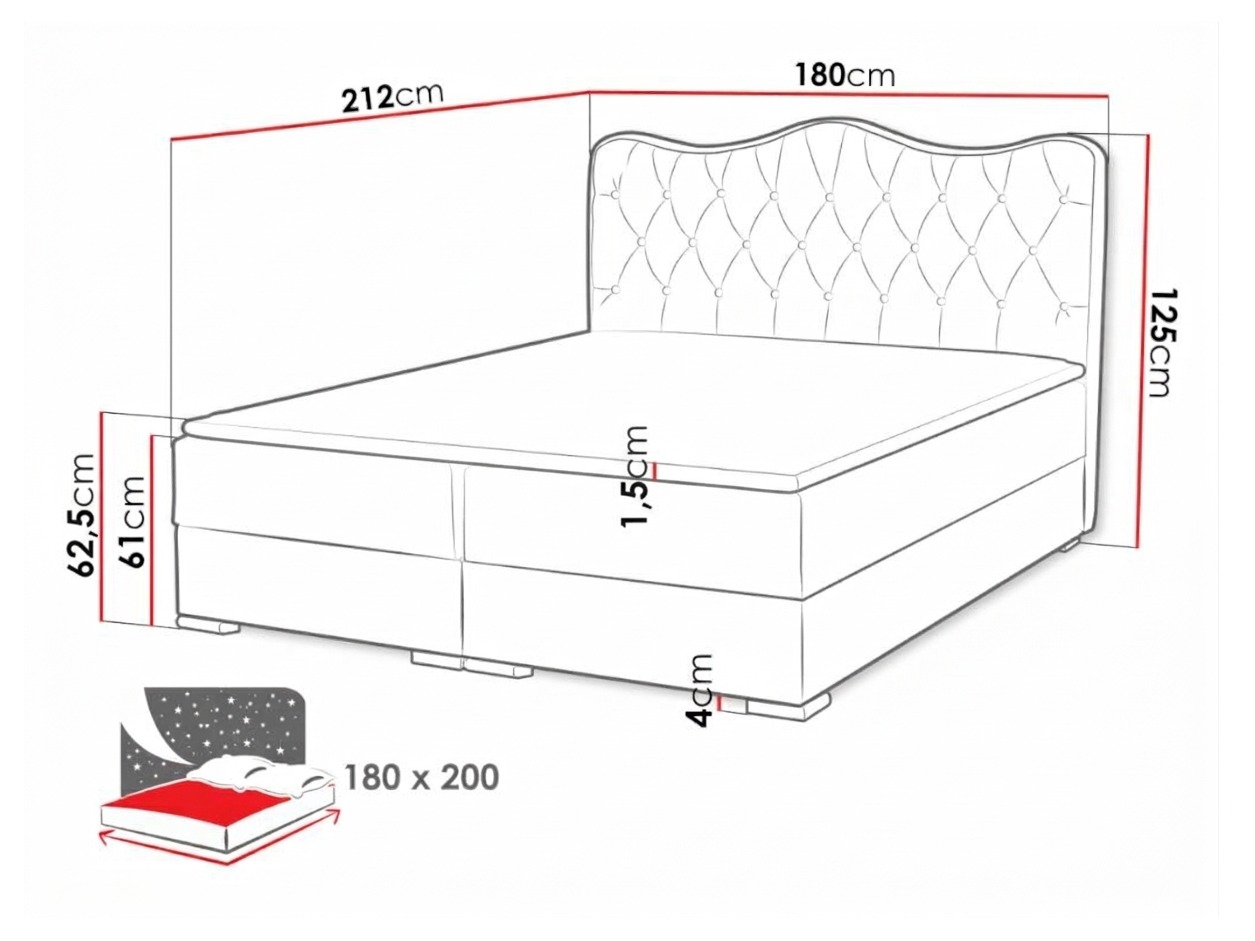 Lit boxspring Tectum (Soft 020)