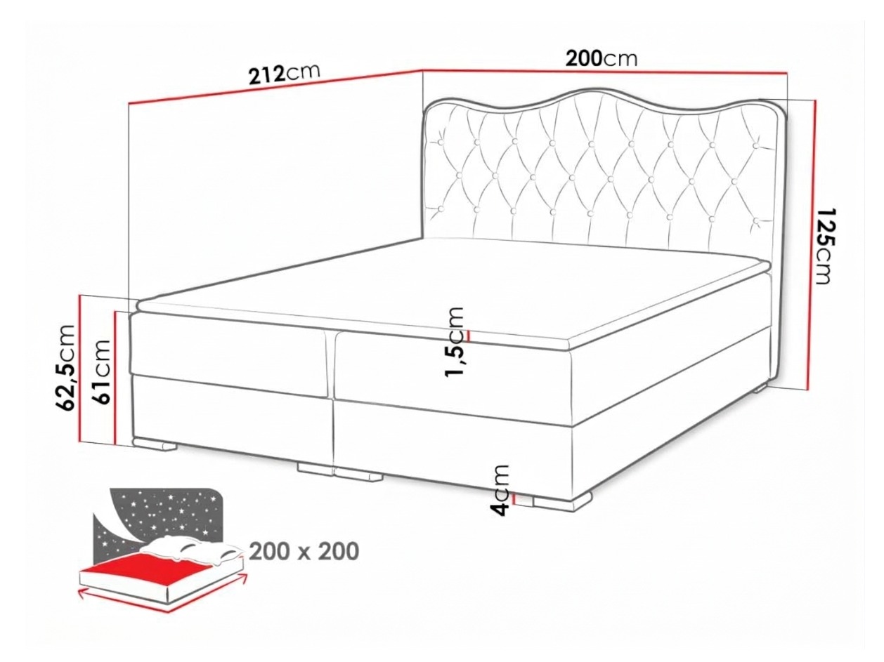 Lit boxspring Tectum (Soft 020)