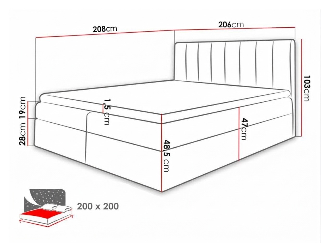 Lit boxspring Culina (Soft 011 + Ikar 01)