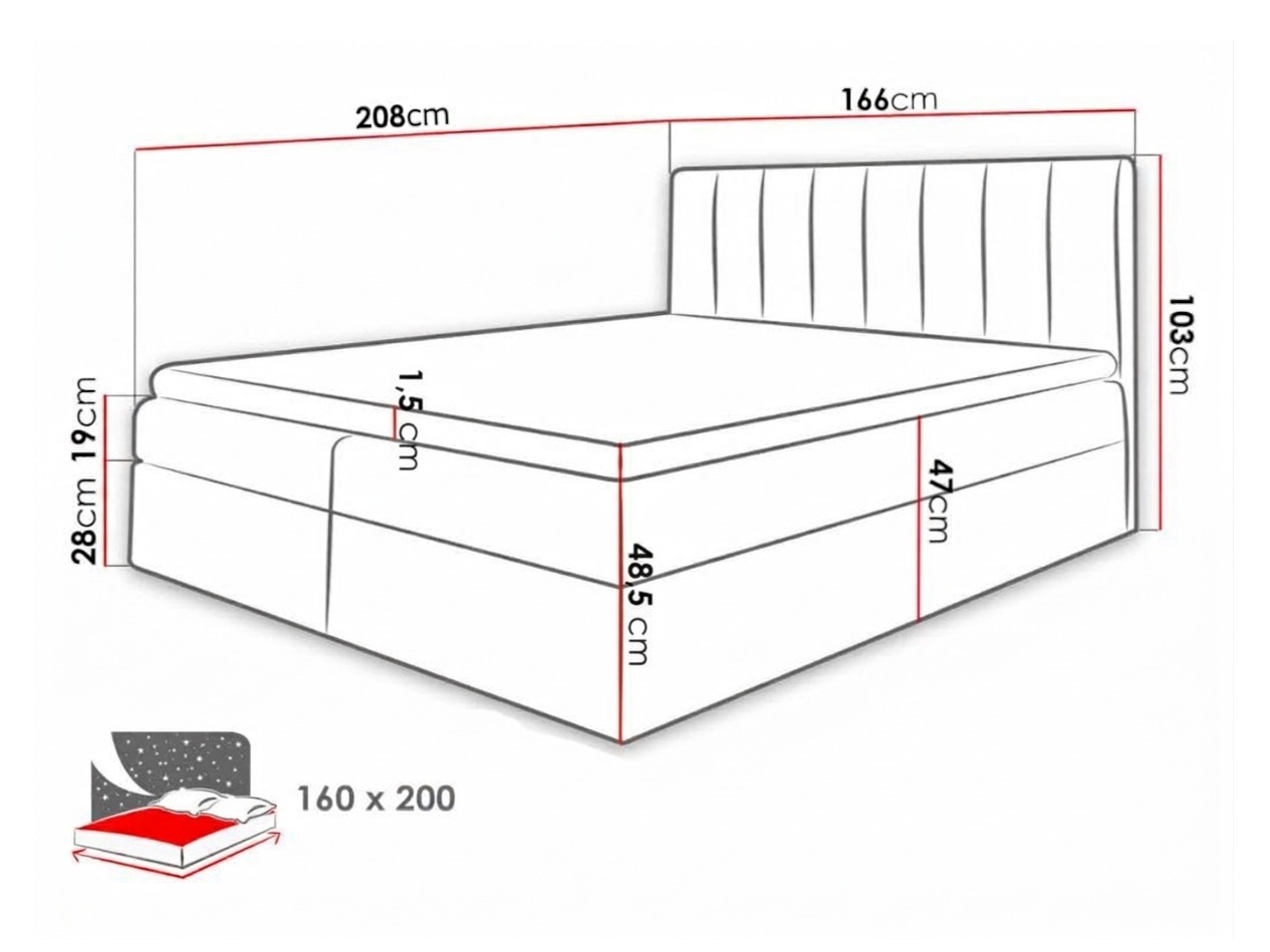 Lit boxspring Culina (Soft 017 + Ikar 09)