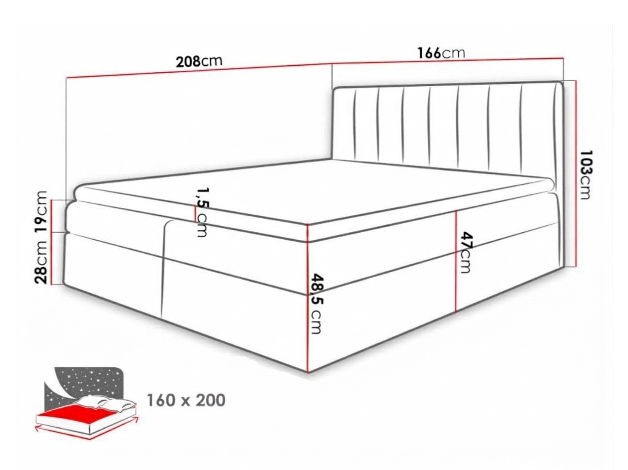 Lit boxspring Culina (Soft 017 + Spirit 13)