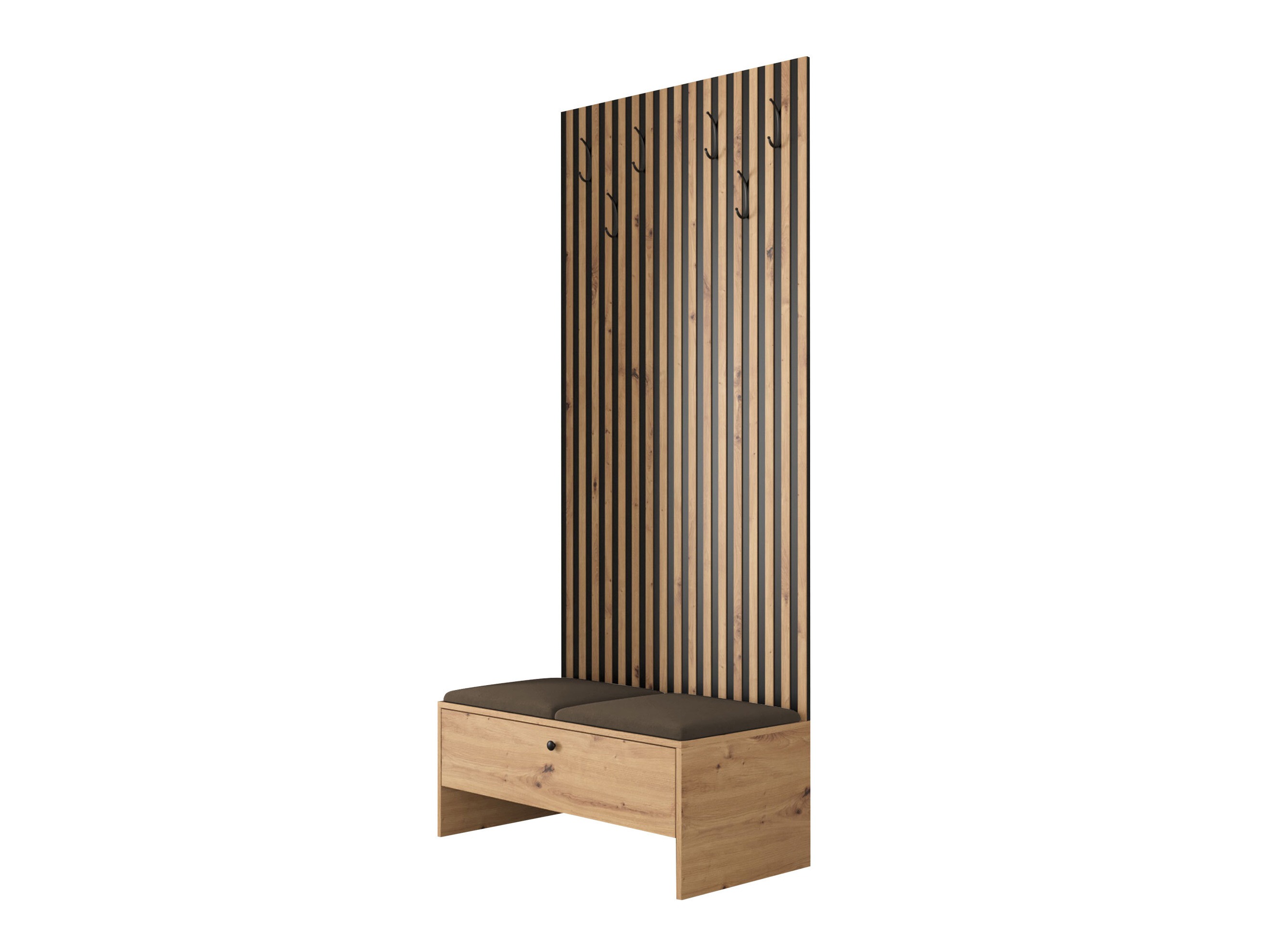Ensemble de meubles d’entrée Donio IV (Chêne Artisan + Polo 877)