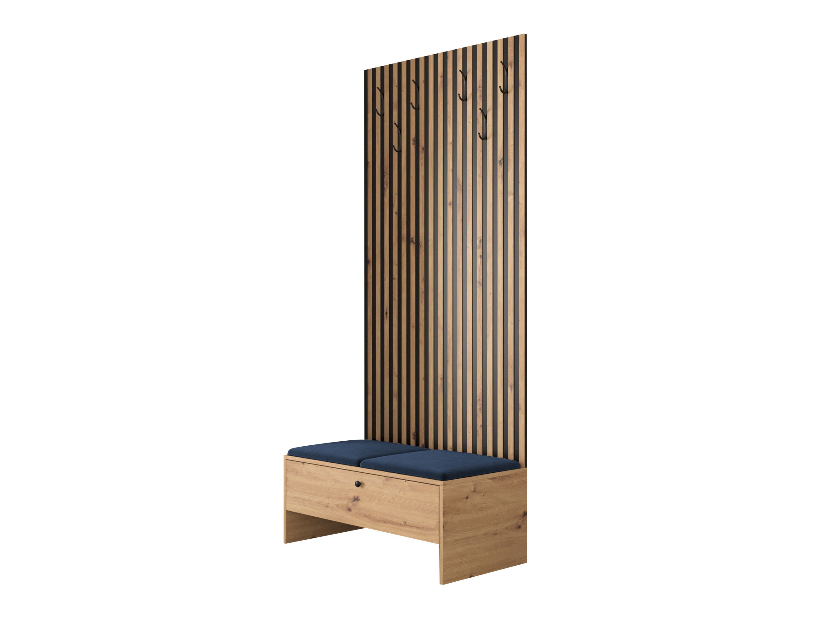 Meuble d'entrée Donio IV (Chêne Artisan + Polo 891)
