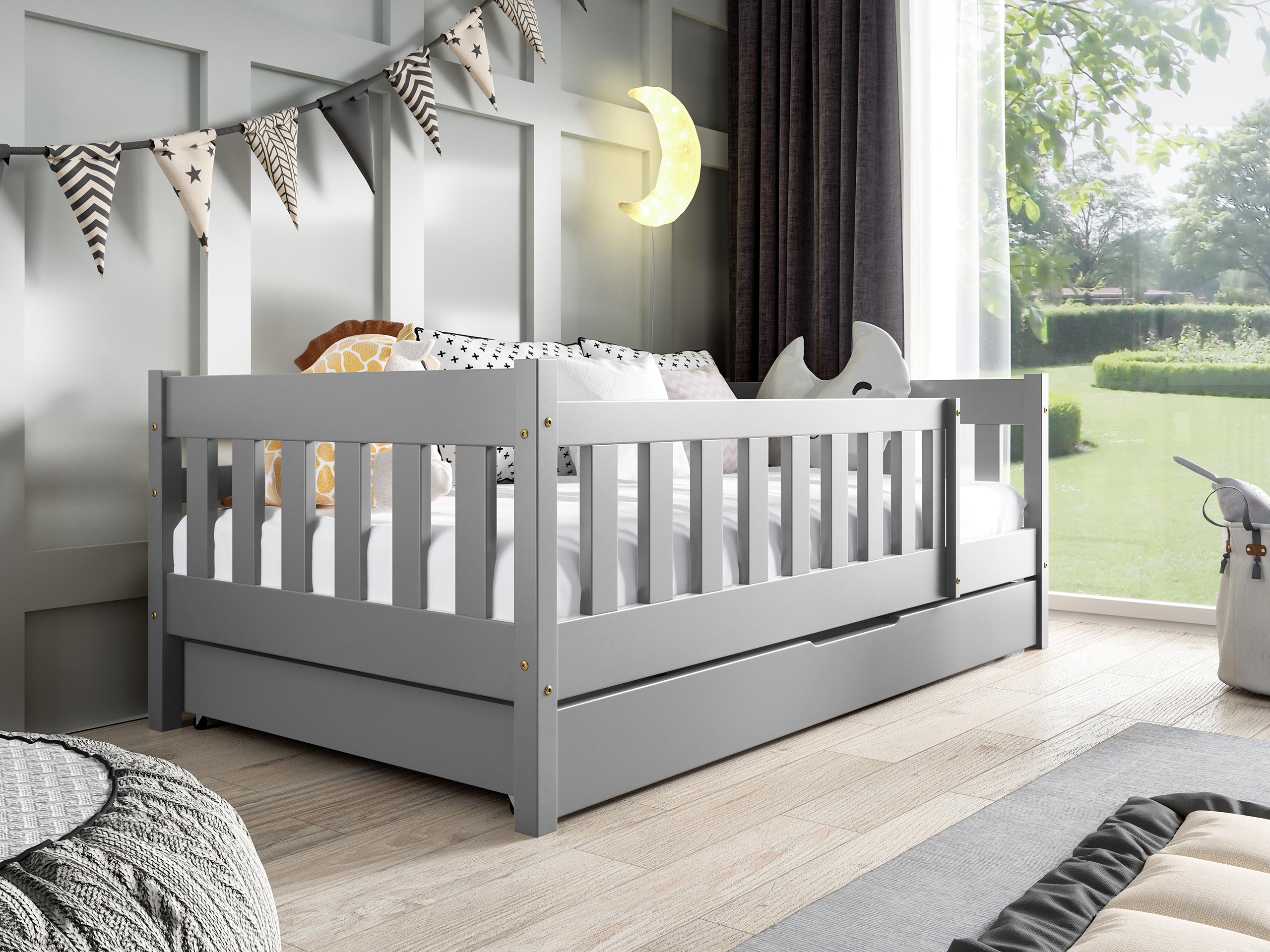 Lit Edmond 124 (Gris)