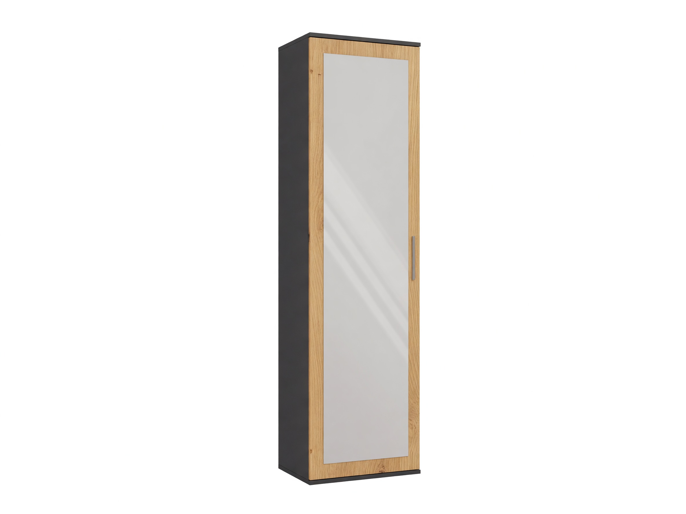 Armoire Mandeville 127 (Chêne Artisan + Anthracite)
