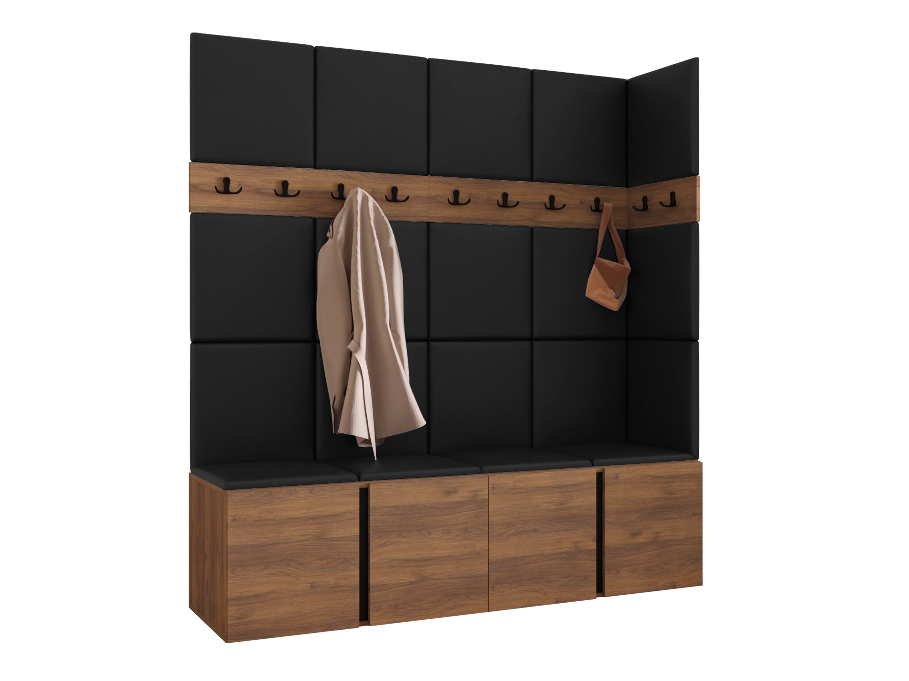 Meuble d'entrée Pinis II (Faux cuir Soft 011)