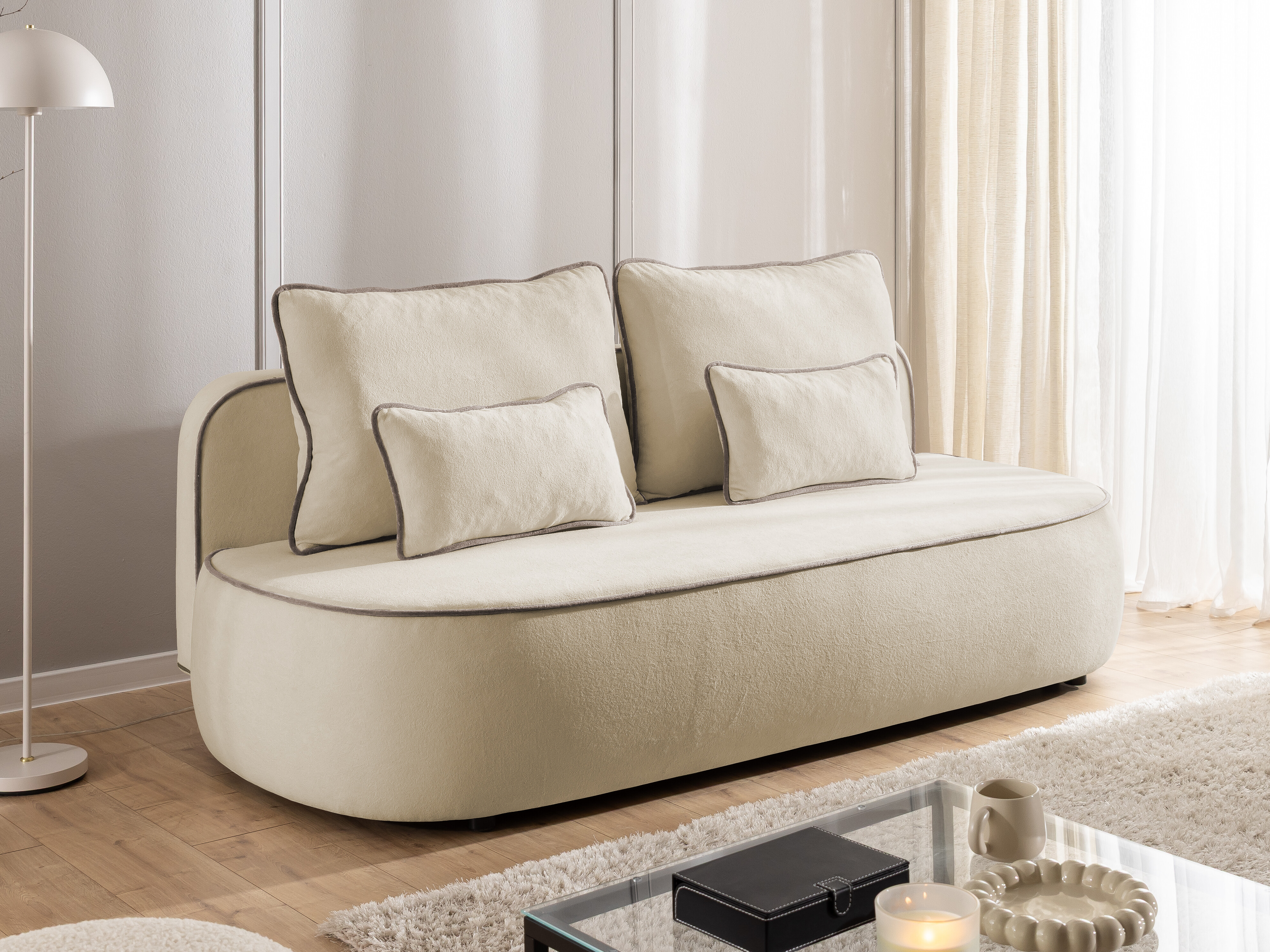 Canapé convertible Rocklin 243 (Doux 02 + Doux 04)