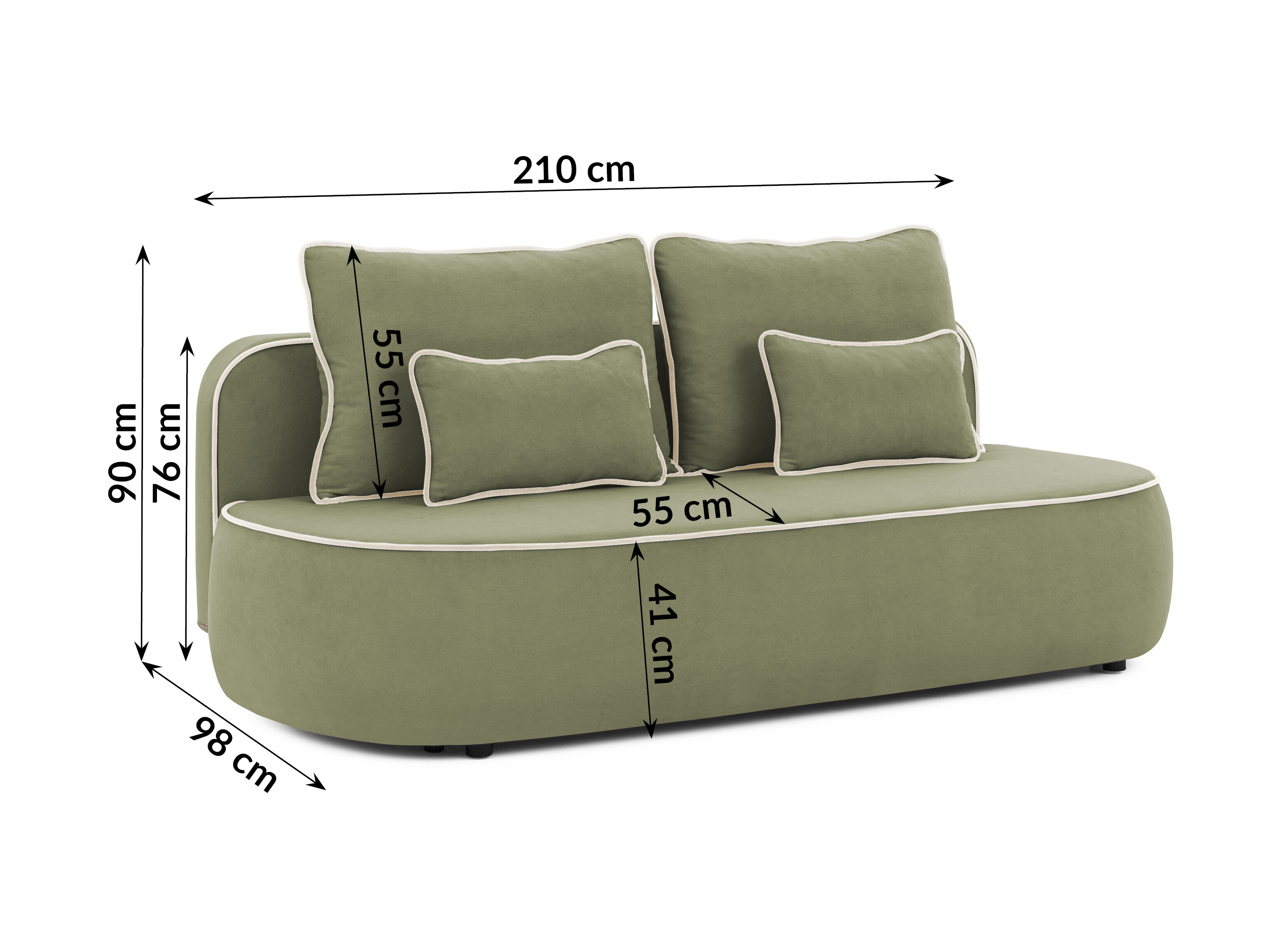 Canapé convertible Rocklin 243 (Soft 12 + Soft 02)