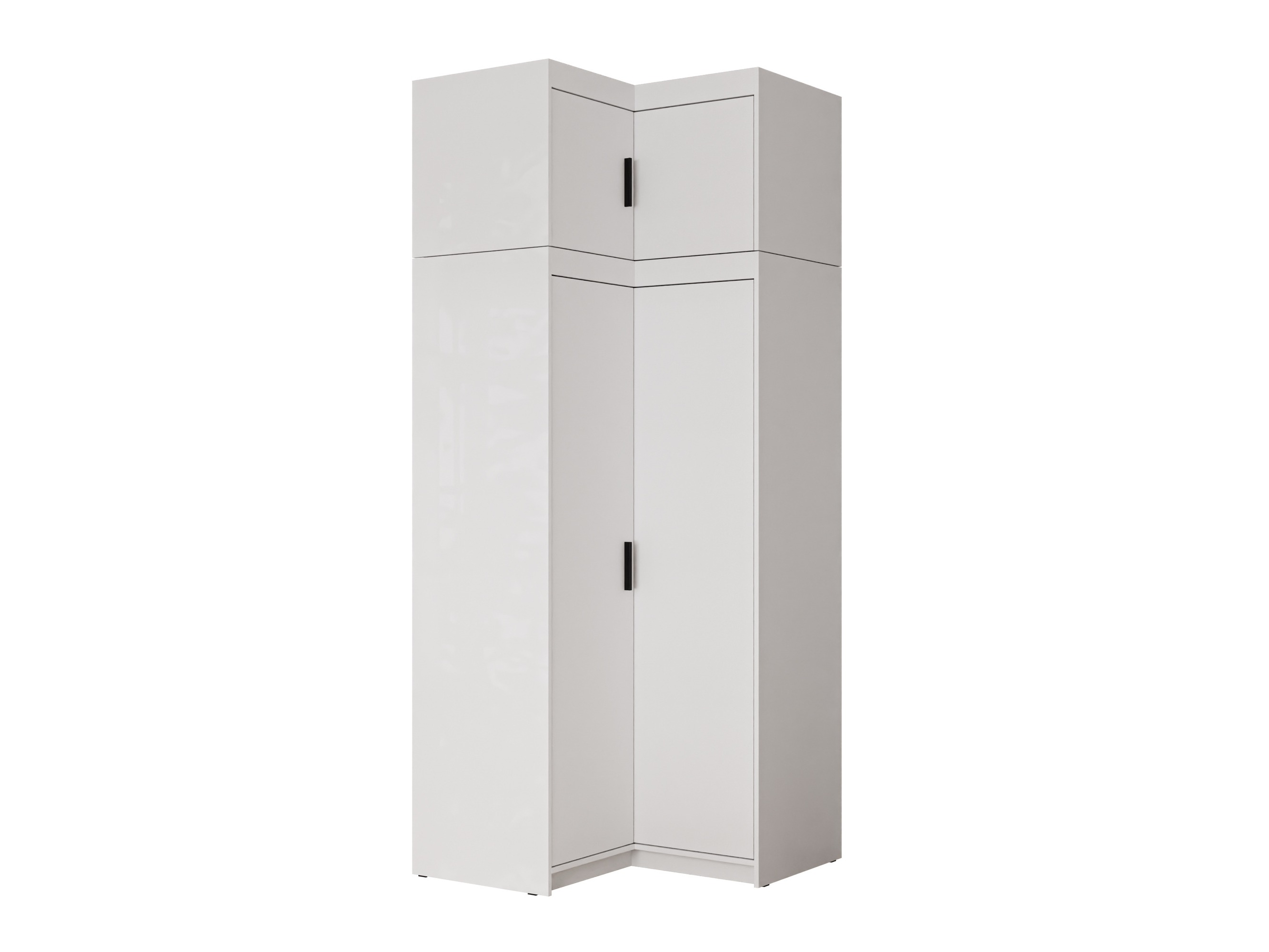 Armoire d'angle Novduni 121 (Blanc)