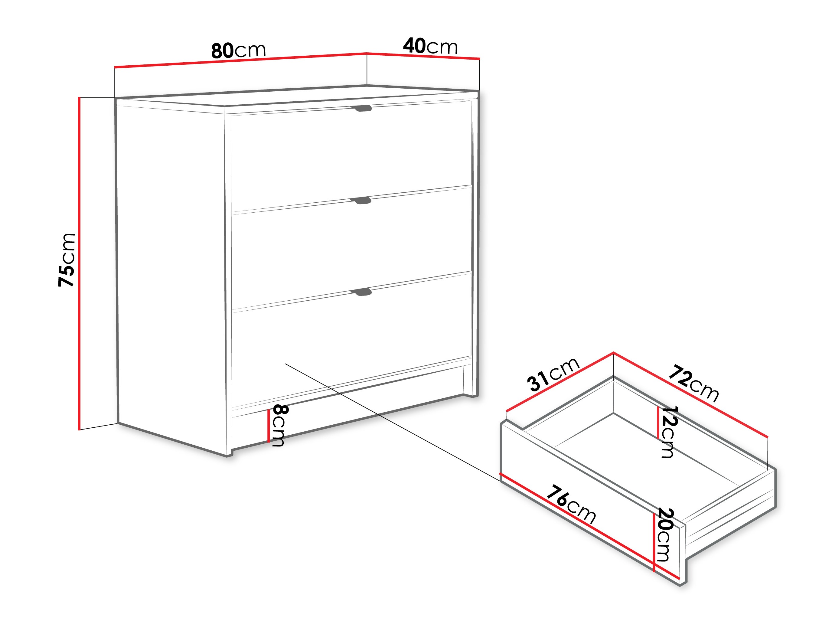 Commode Comfivo Papilio I (Noyer)
