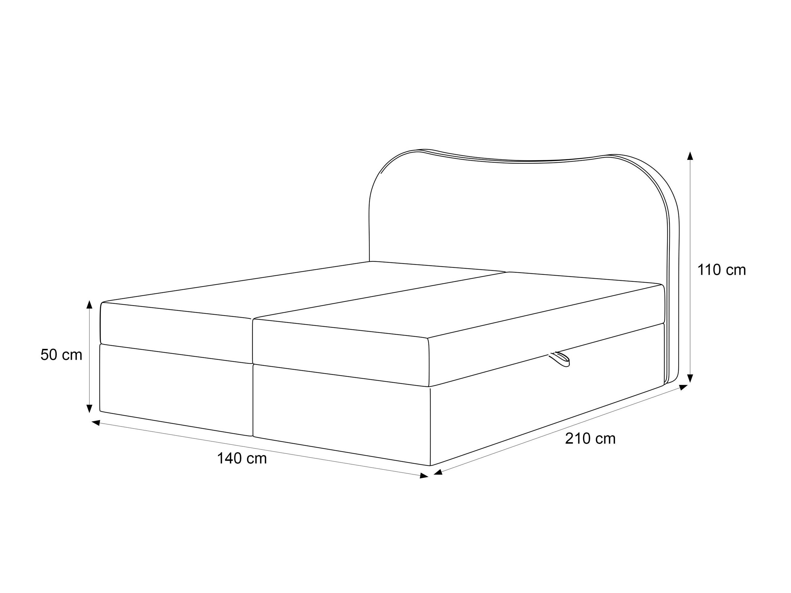 Lit boxspring Martinez 138 (Margo 227.05)