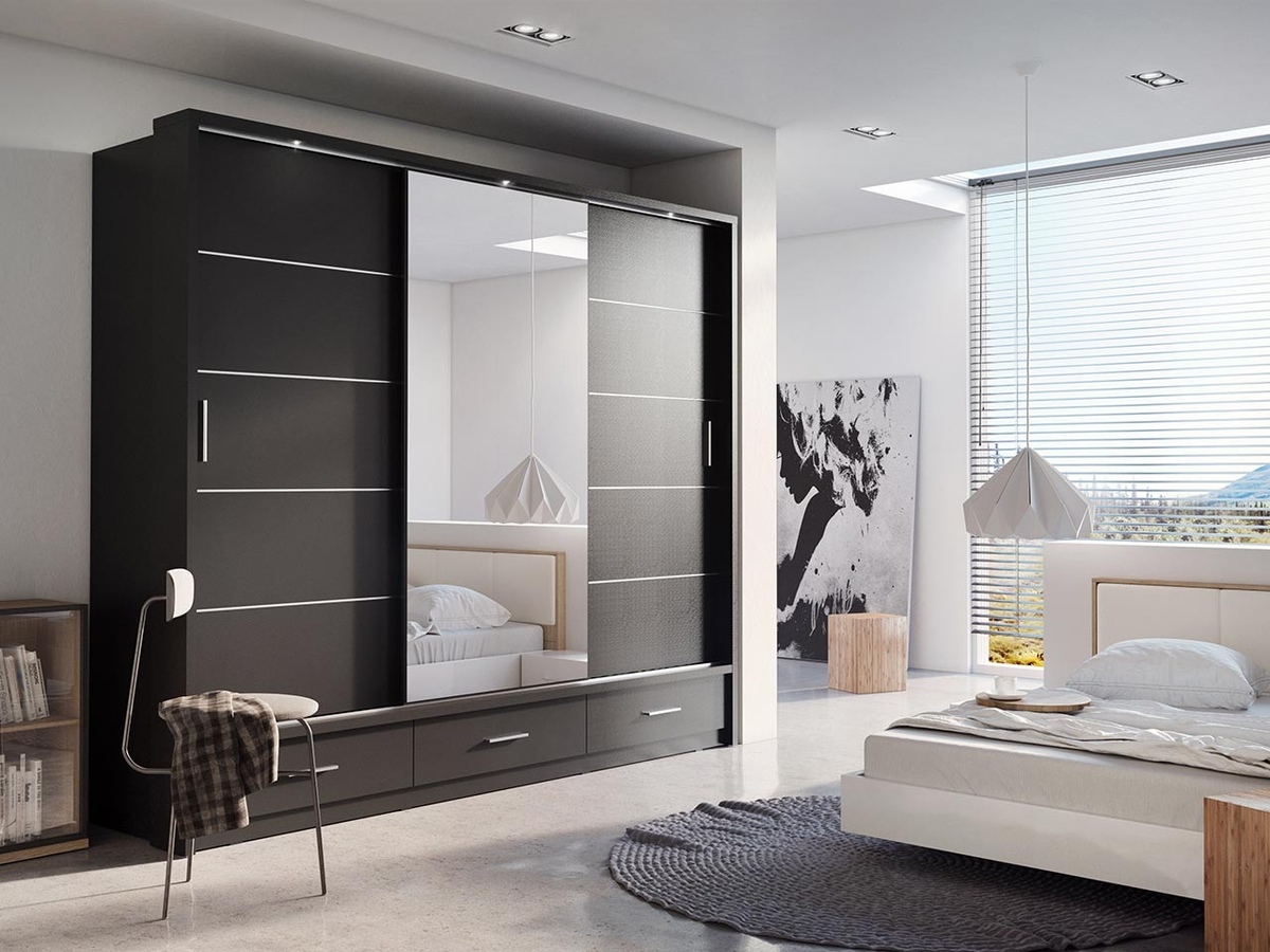 Armoire Fresno 100 (Noir)