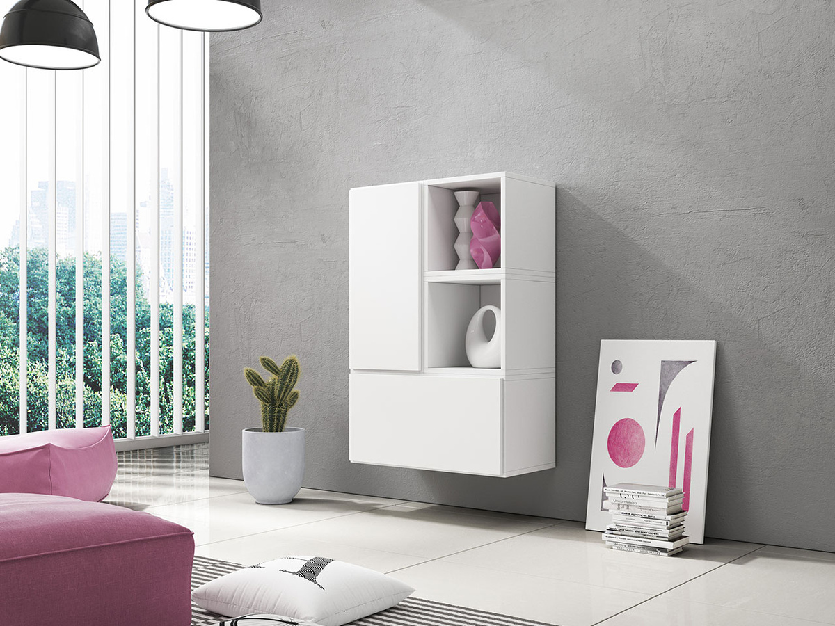 Ensemble d'armoires Corbele 122 (Blanc)