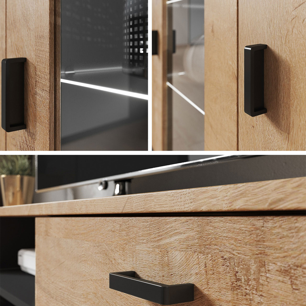 Ensemble de salon Tornola 109 (Blanc + Blanc brillant)