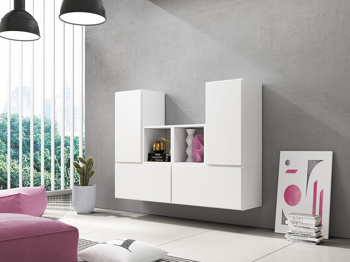 Ensemble d'armoires Corbele 123 (Blanc)