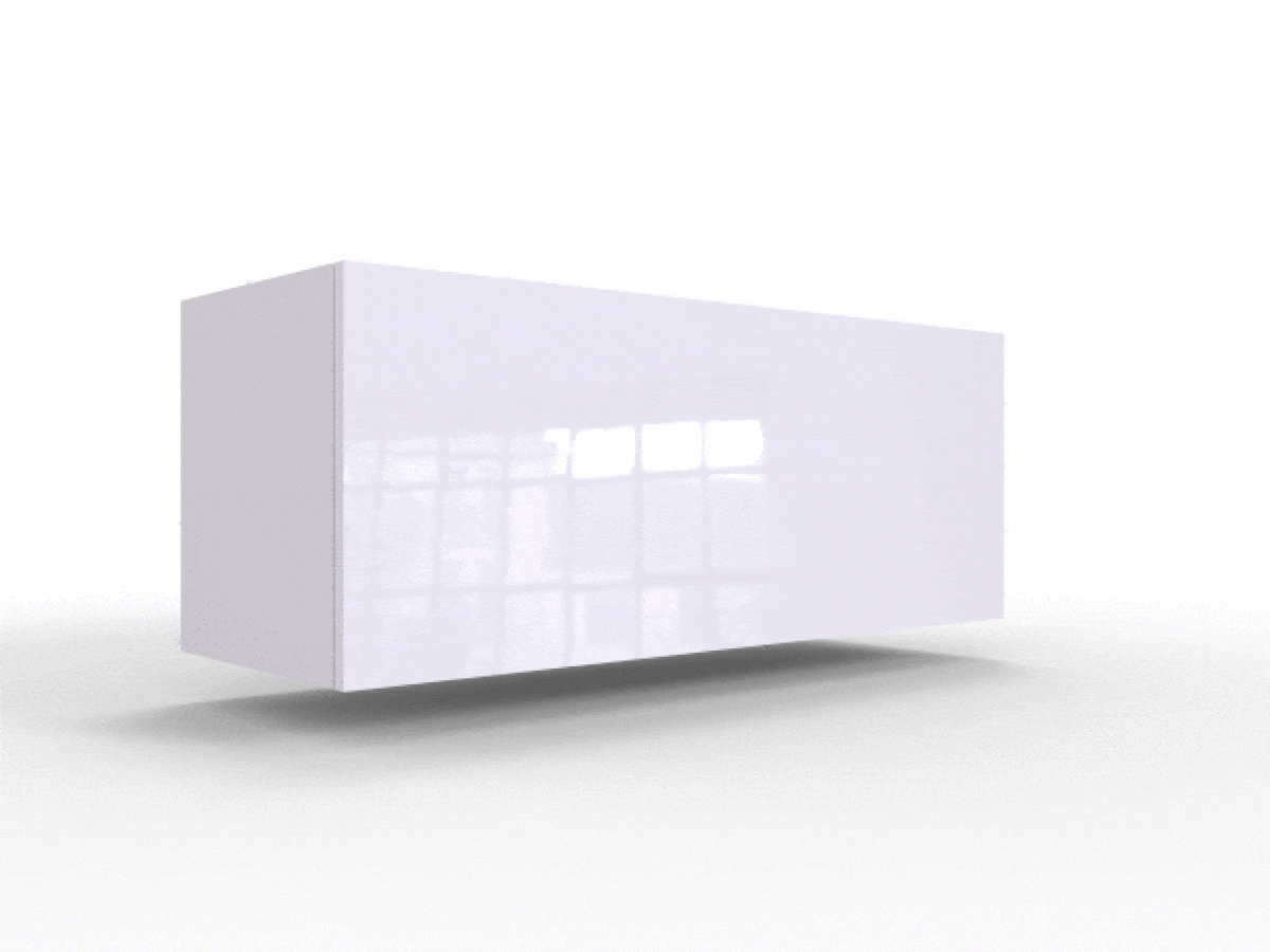 Ensemble de salon Venenou 135 (Blanc + Blanc brillant)