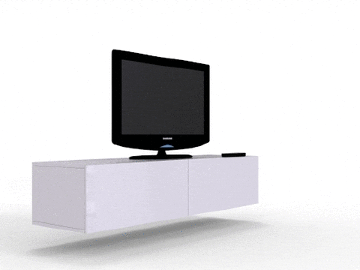 Ensemble de salon Venenou 135 (Blanc + Blanc brillant)