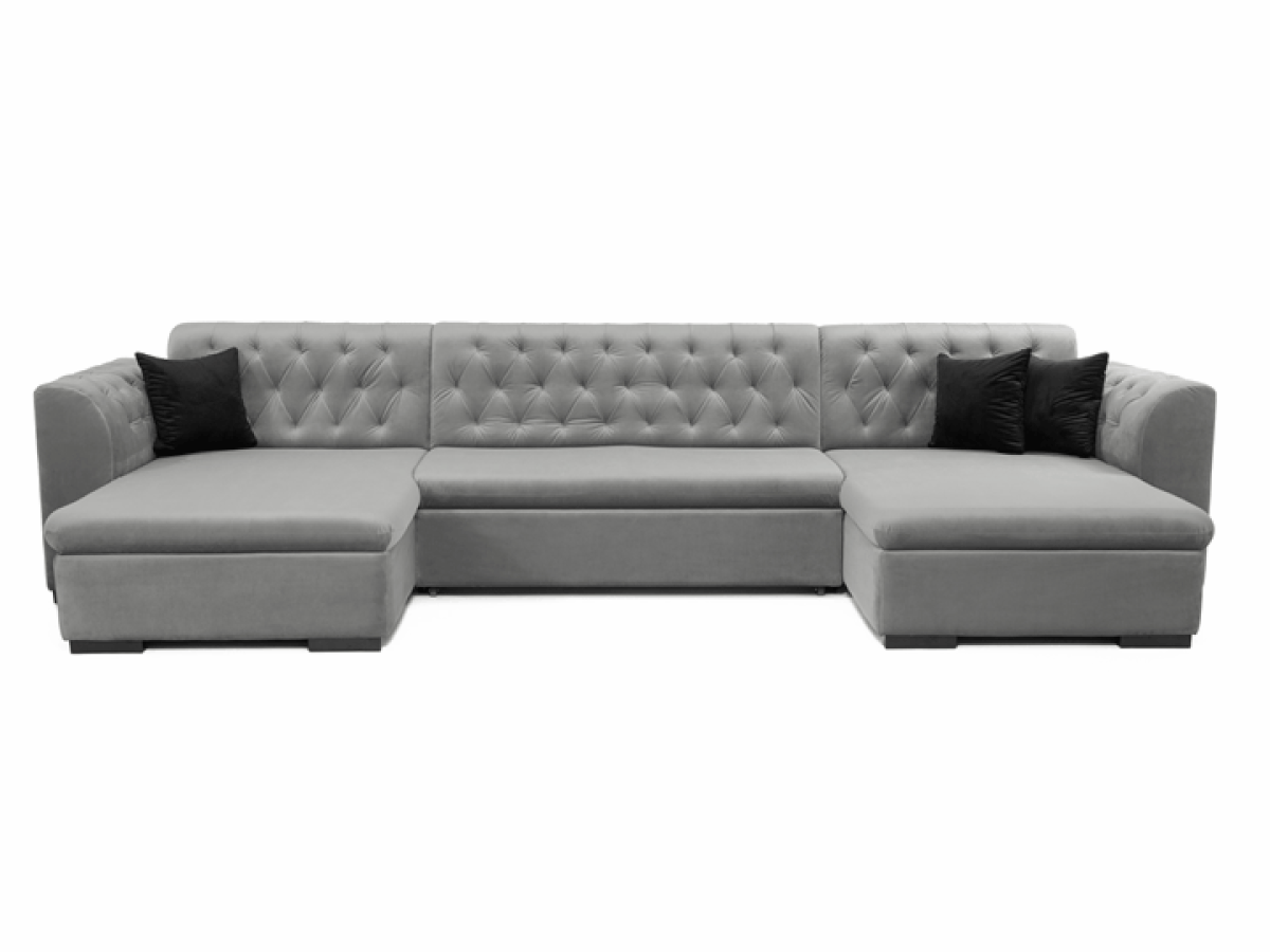 Chesterfield canapé d'angle Comfivo 255 (Magic Velvet 2227 + Evo 29)