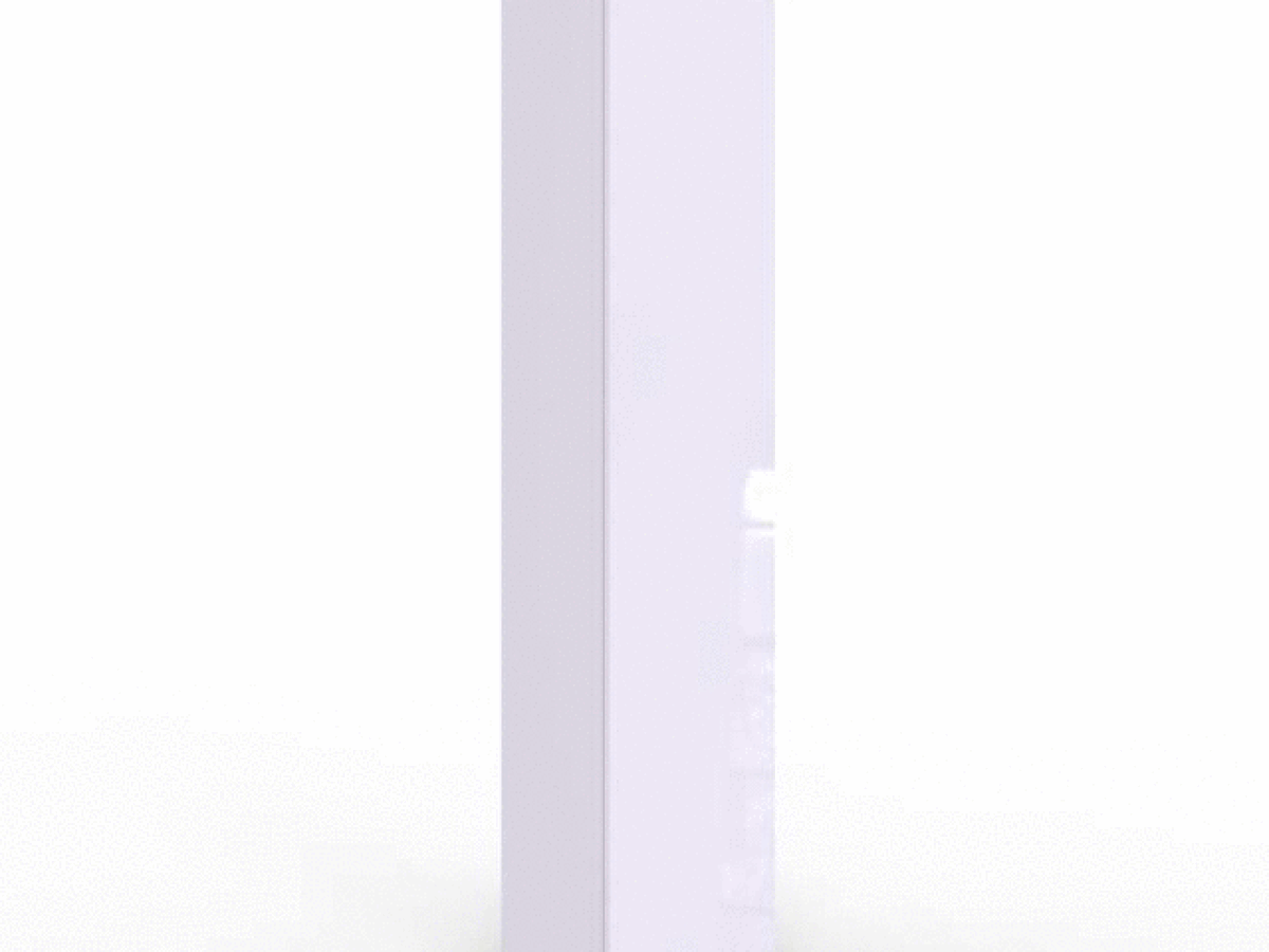 Ensemble de salon Venenou 110 (Blanc + Blanc brillant)