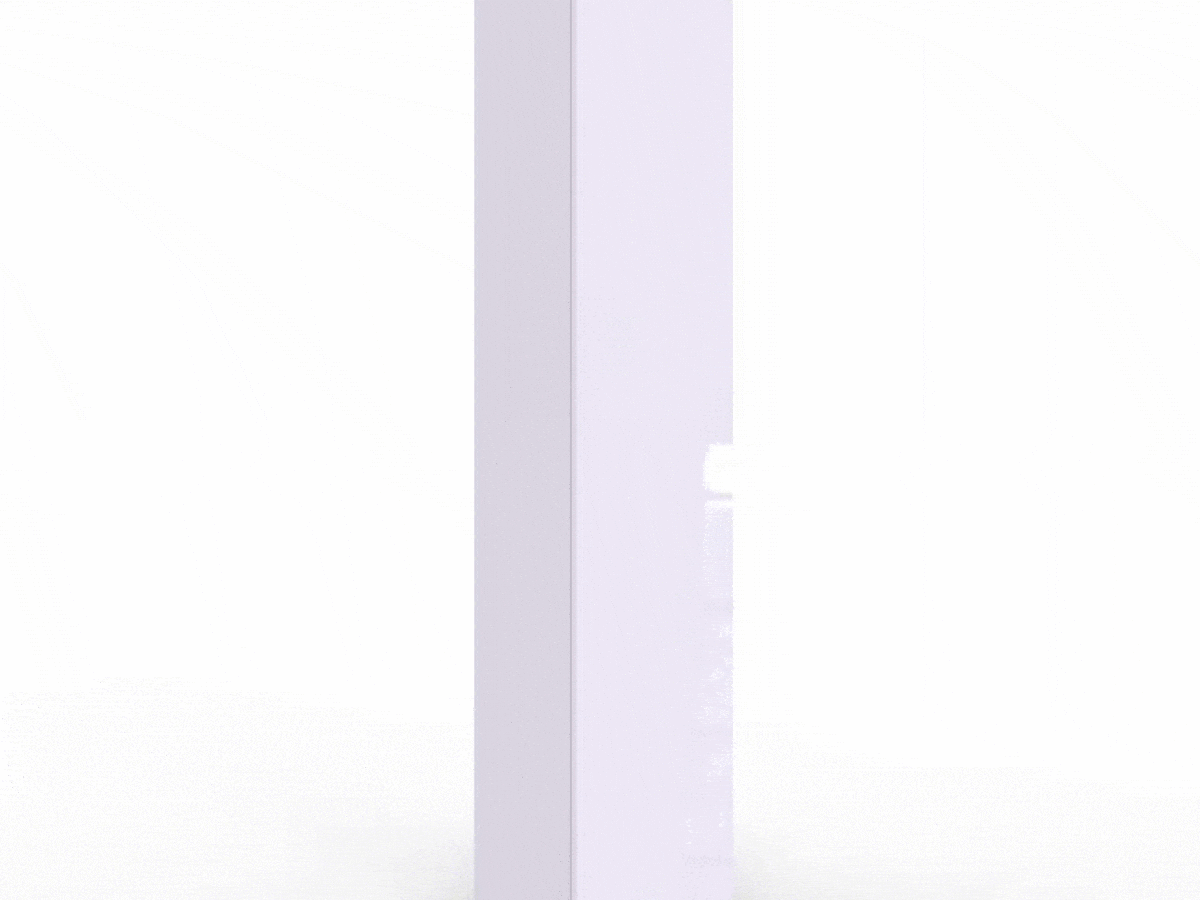 Ensemble de salon Venenou 105 (Blanc + Blanc brillant)